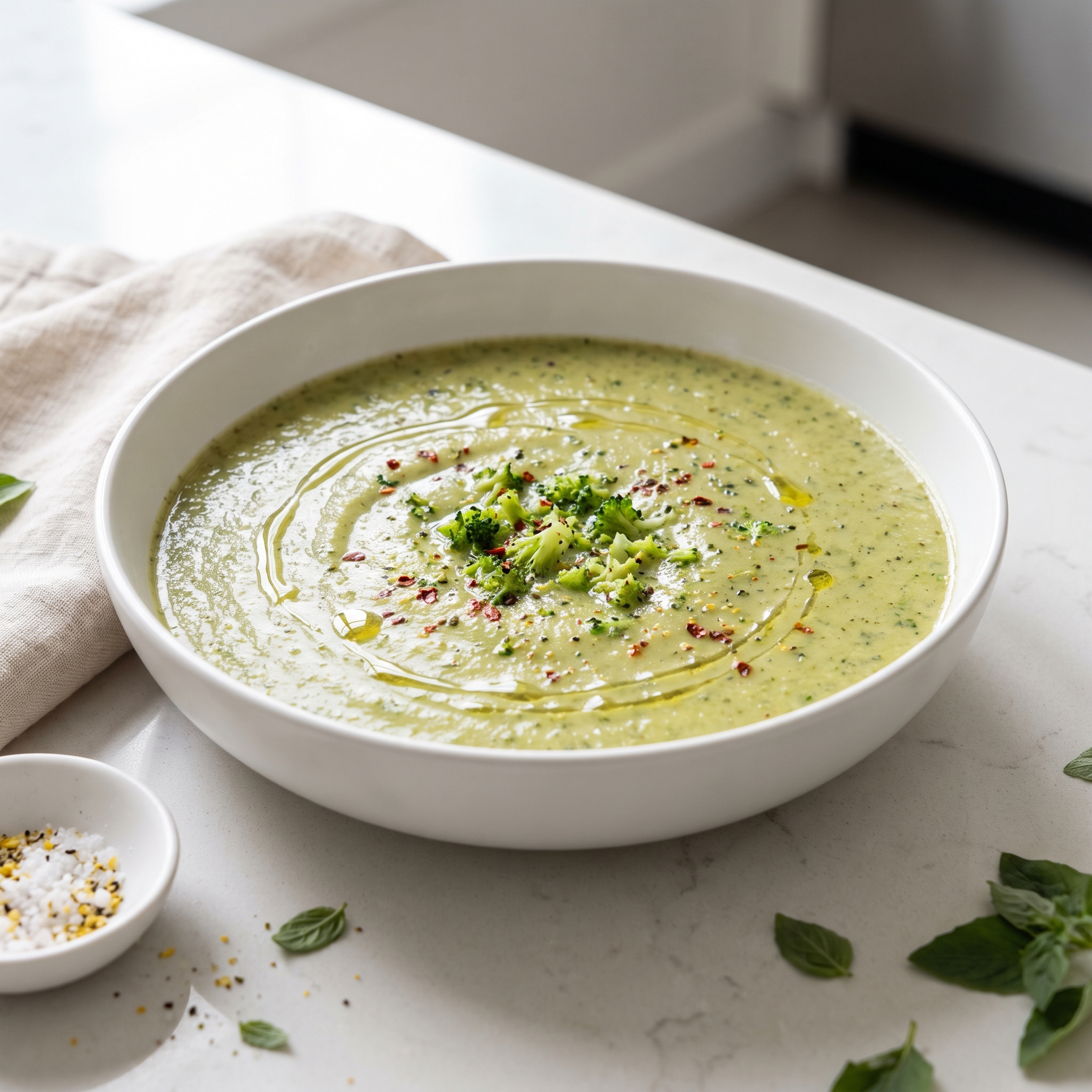 Creamy Roasted Broccoli Bisque