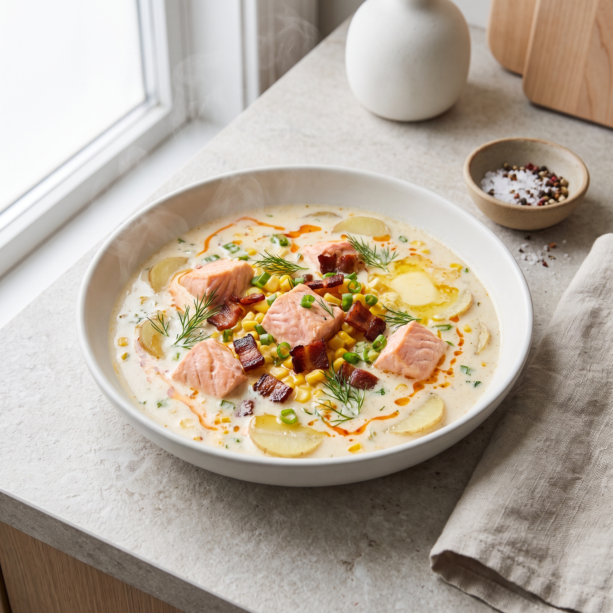 Creamy Salmon Chowder, Version II