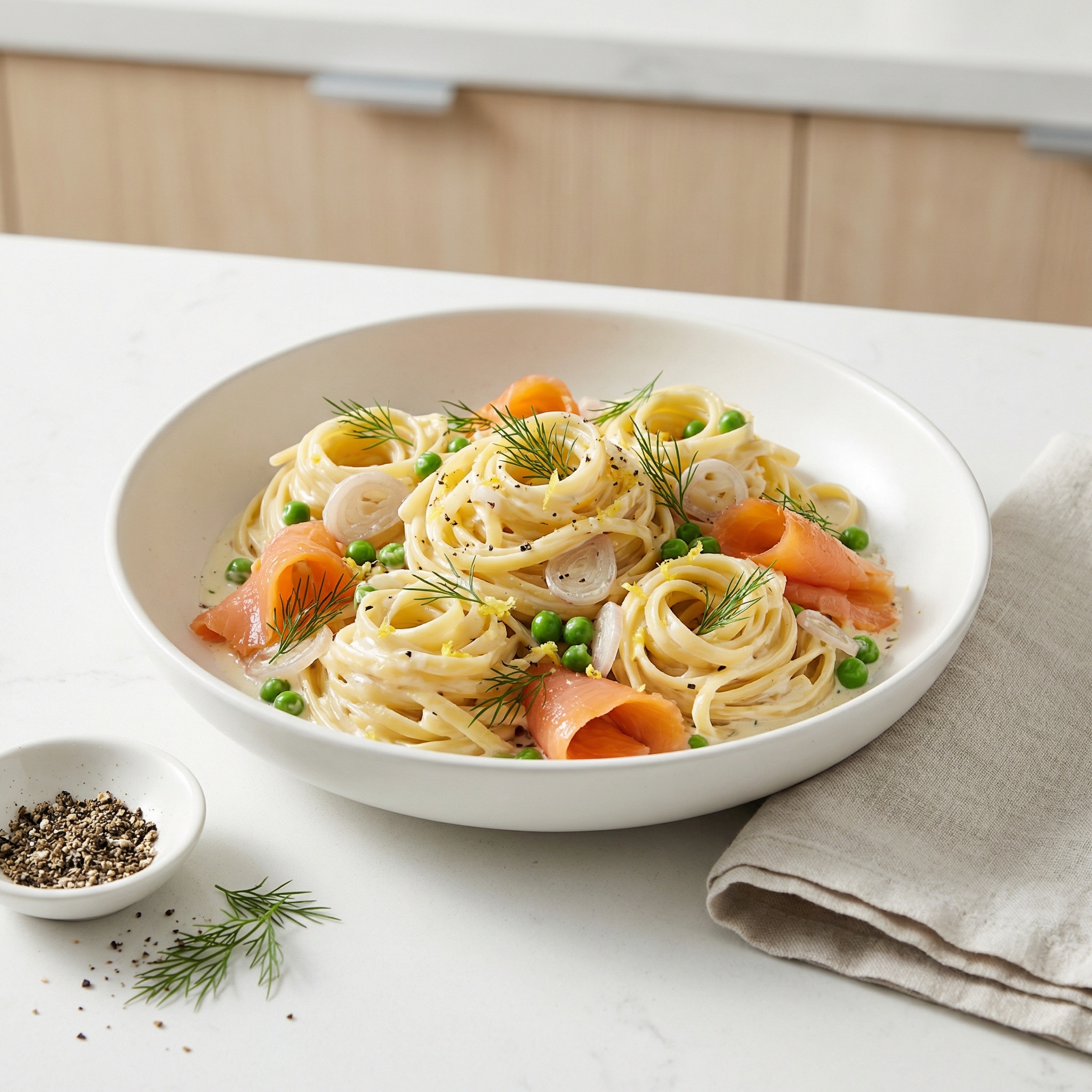 Easy Smoked Salmon Pasta