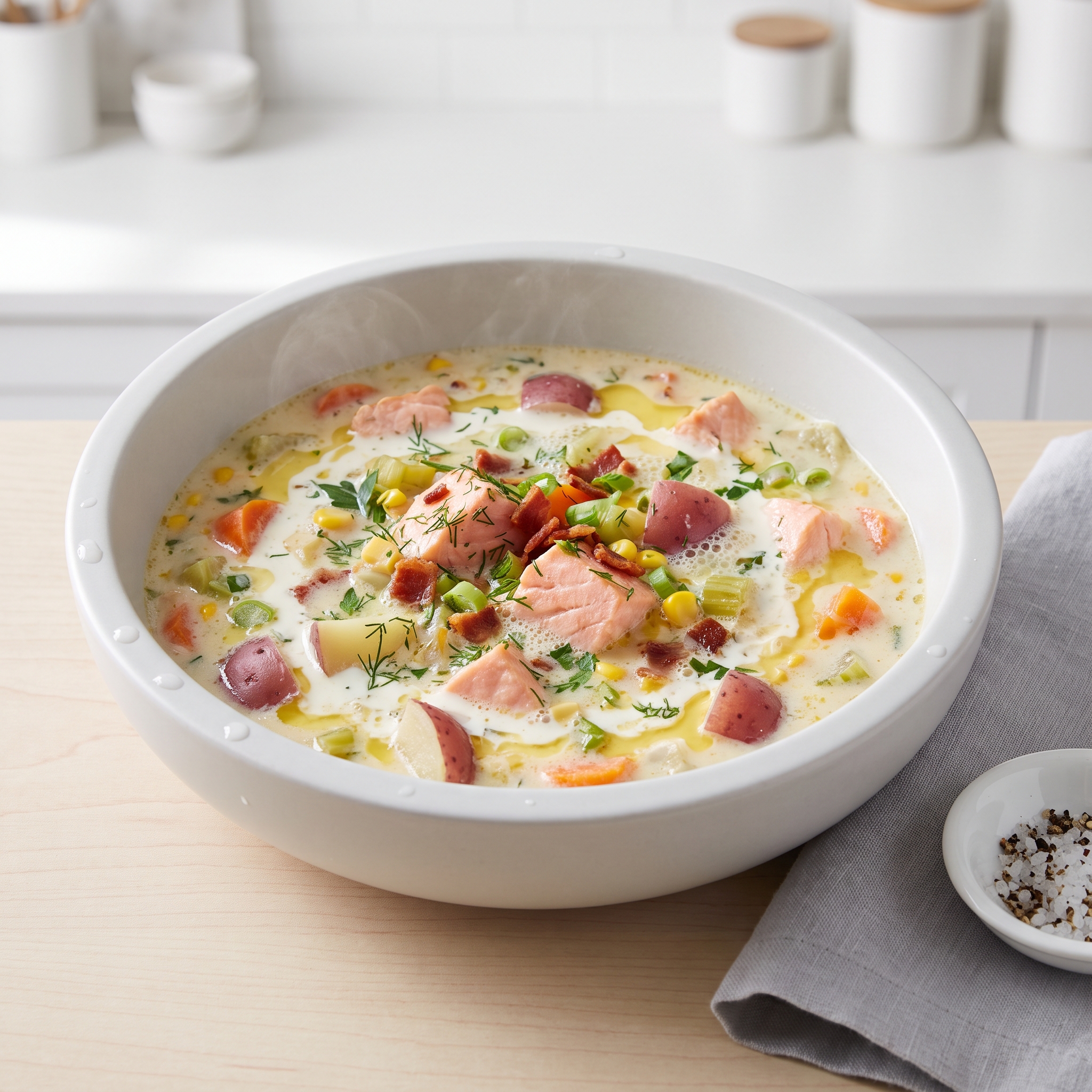 Creamy Smoked Salmon and Potato Chowder