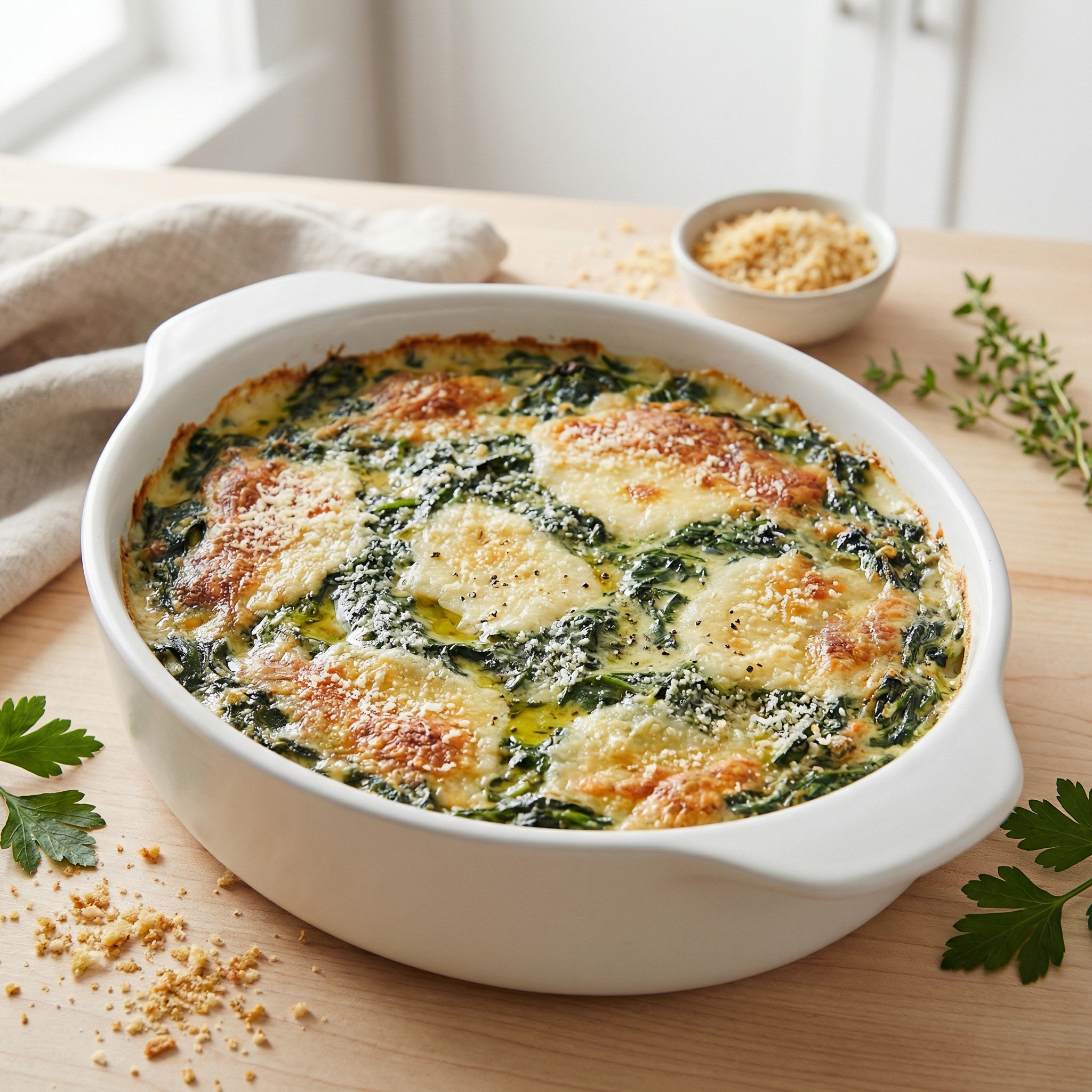 Savory Spinach Casserole