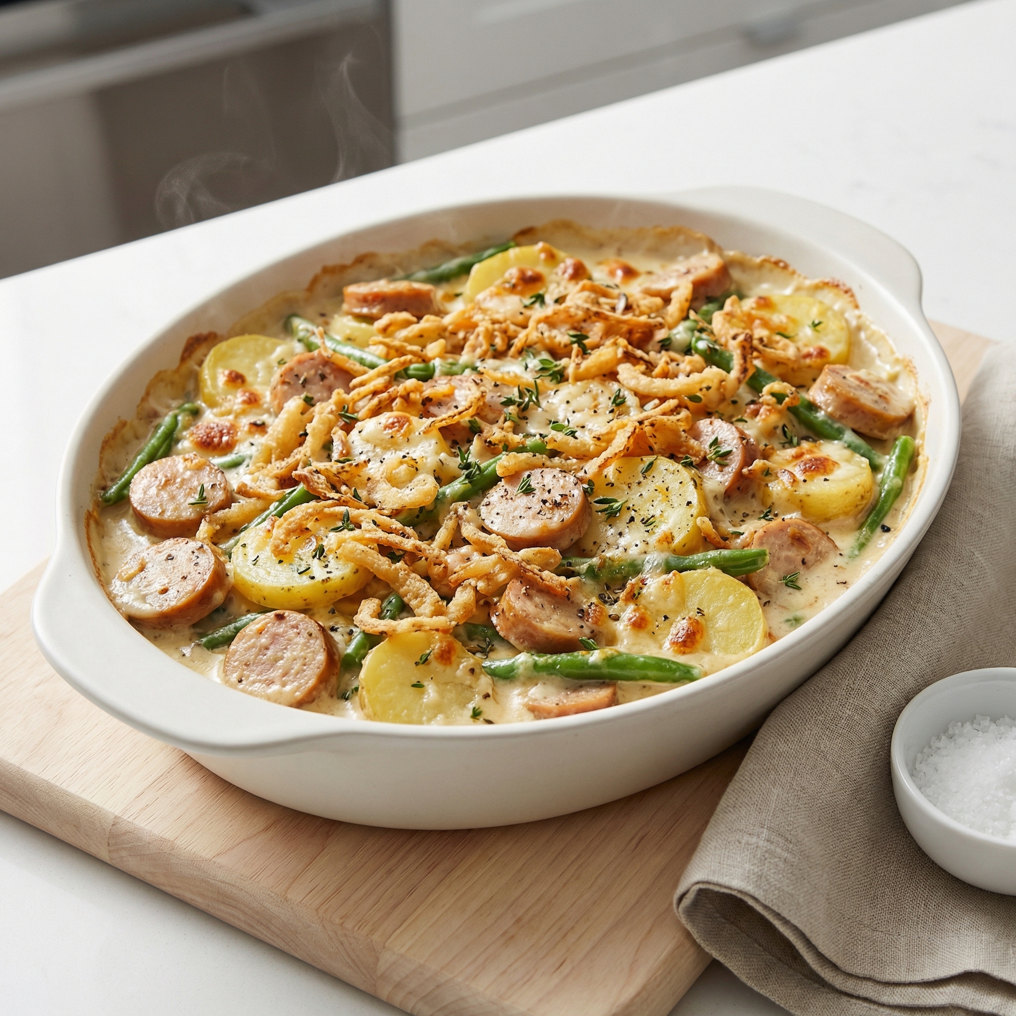 Sausage Green Bean Potato Casserole