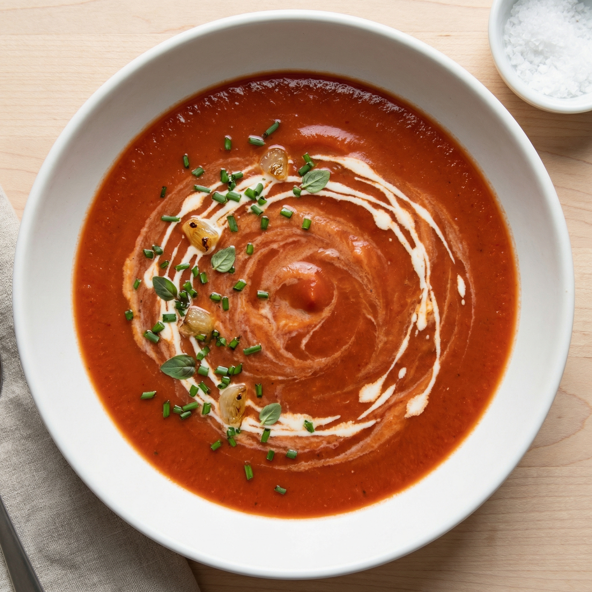 4-Ingredient Creamy Tomato Soup for Two