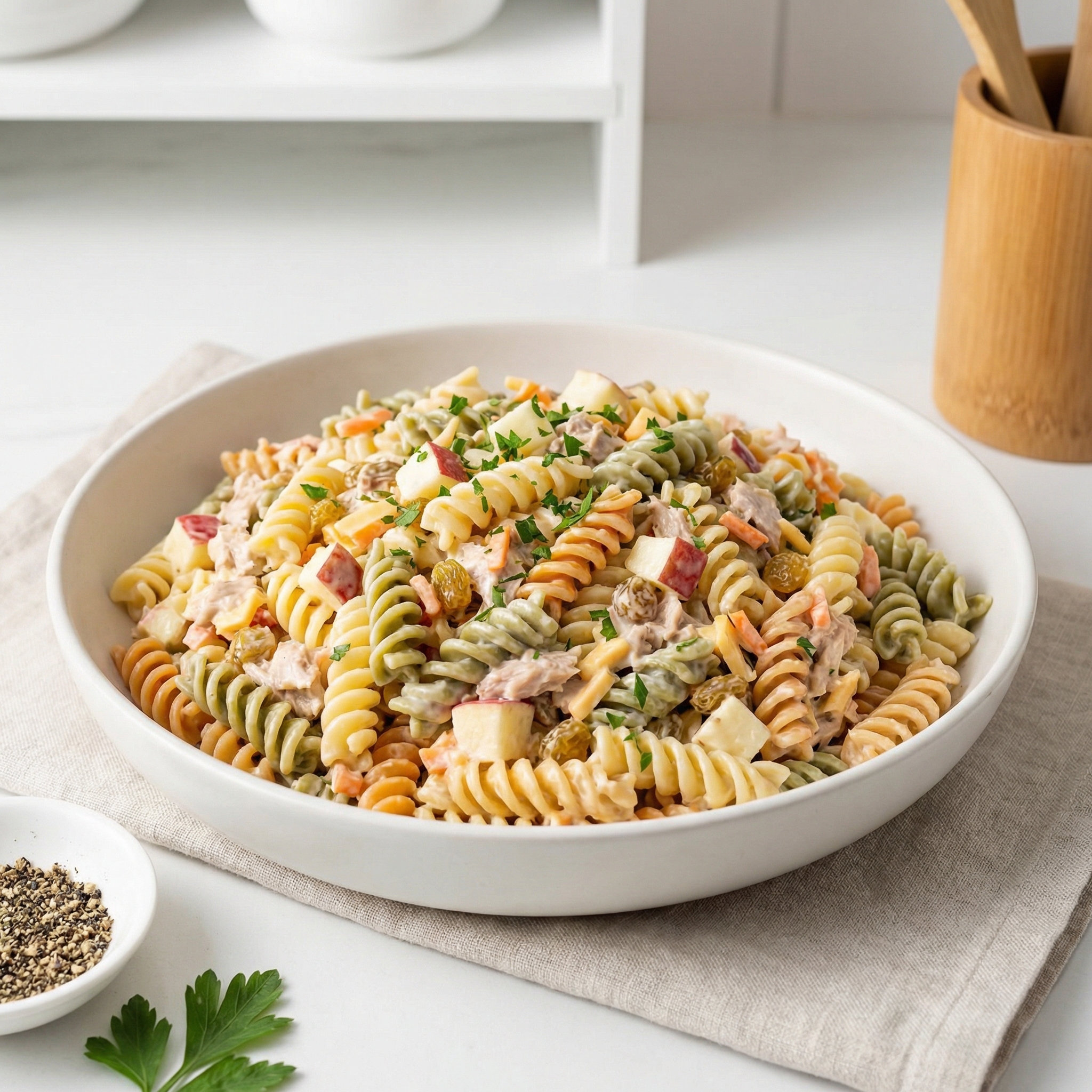 All-in-One Macaroni Salad with Five Food Groups