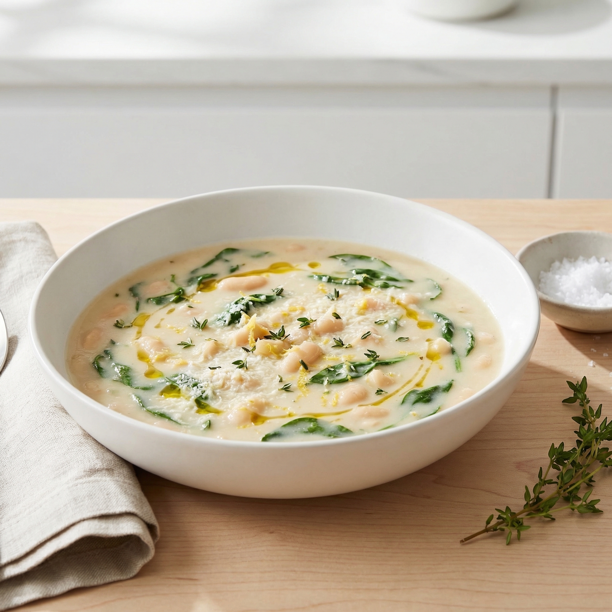 Silky Italian White Bean Soup