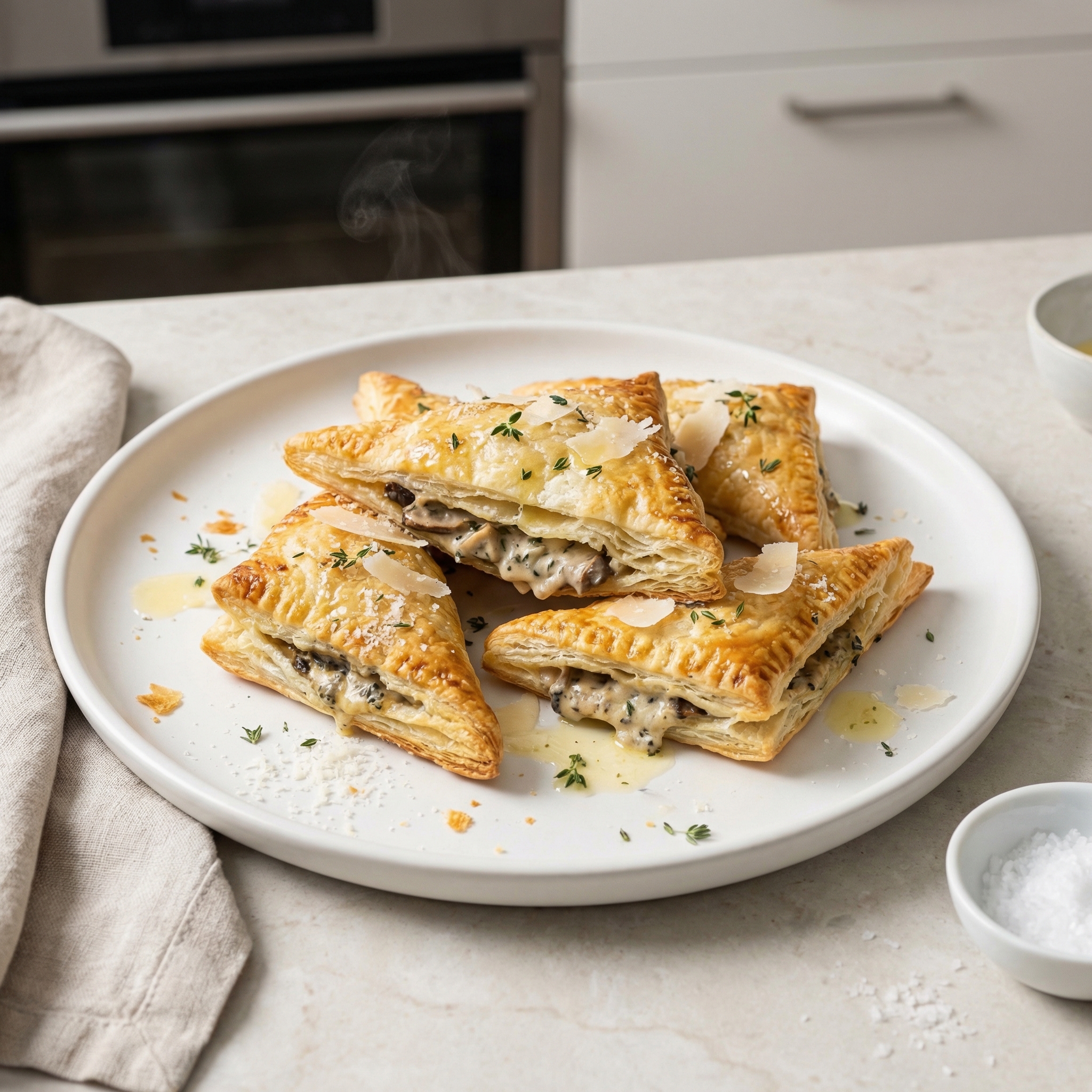 Puff Pastry with Wild Mushrooms