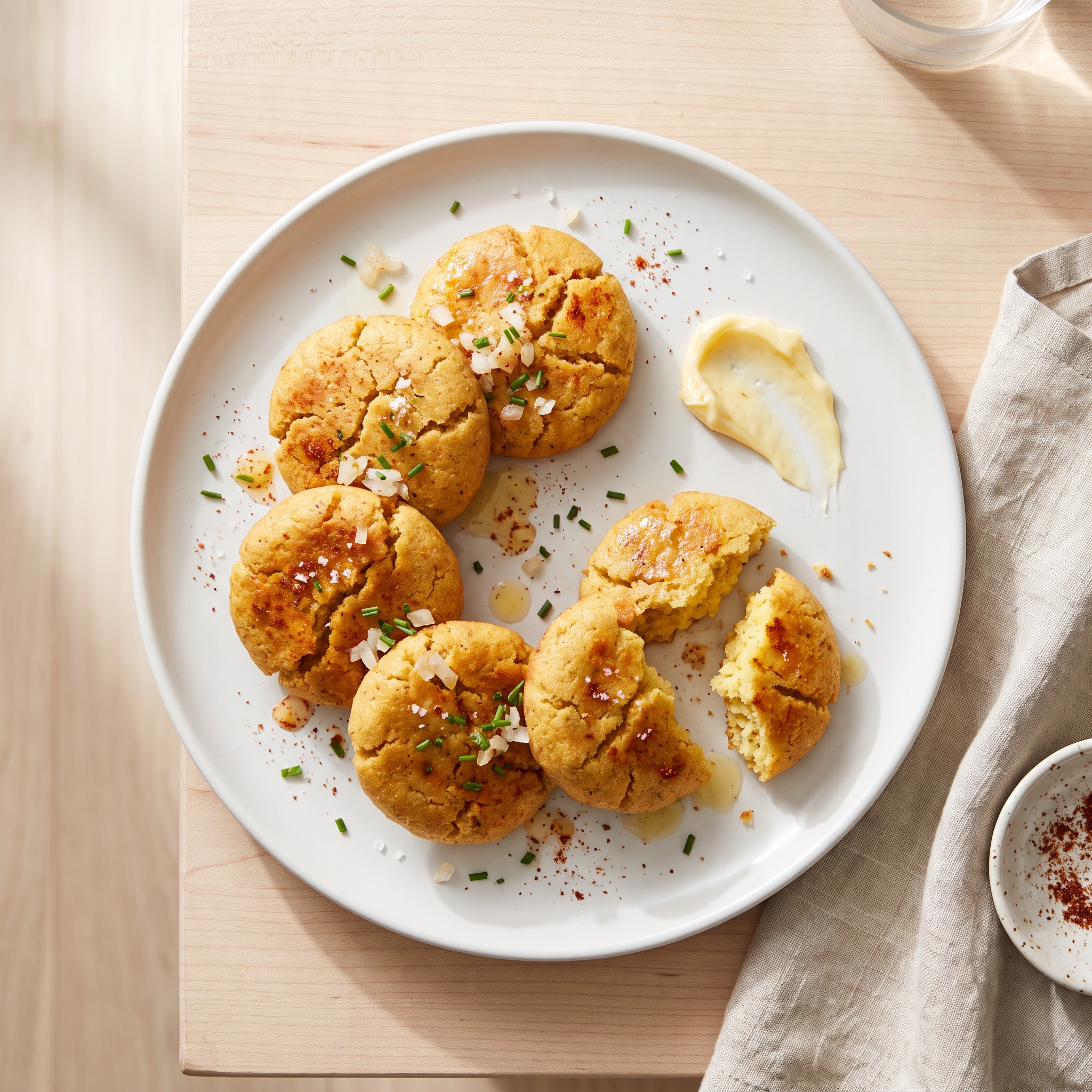 Creole-Style Hot Water Cornbread Patties