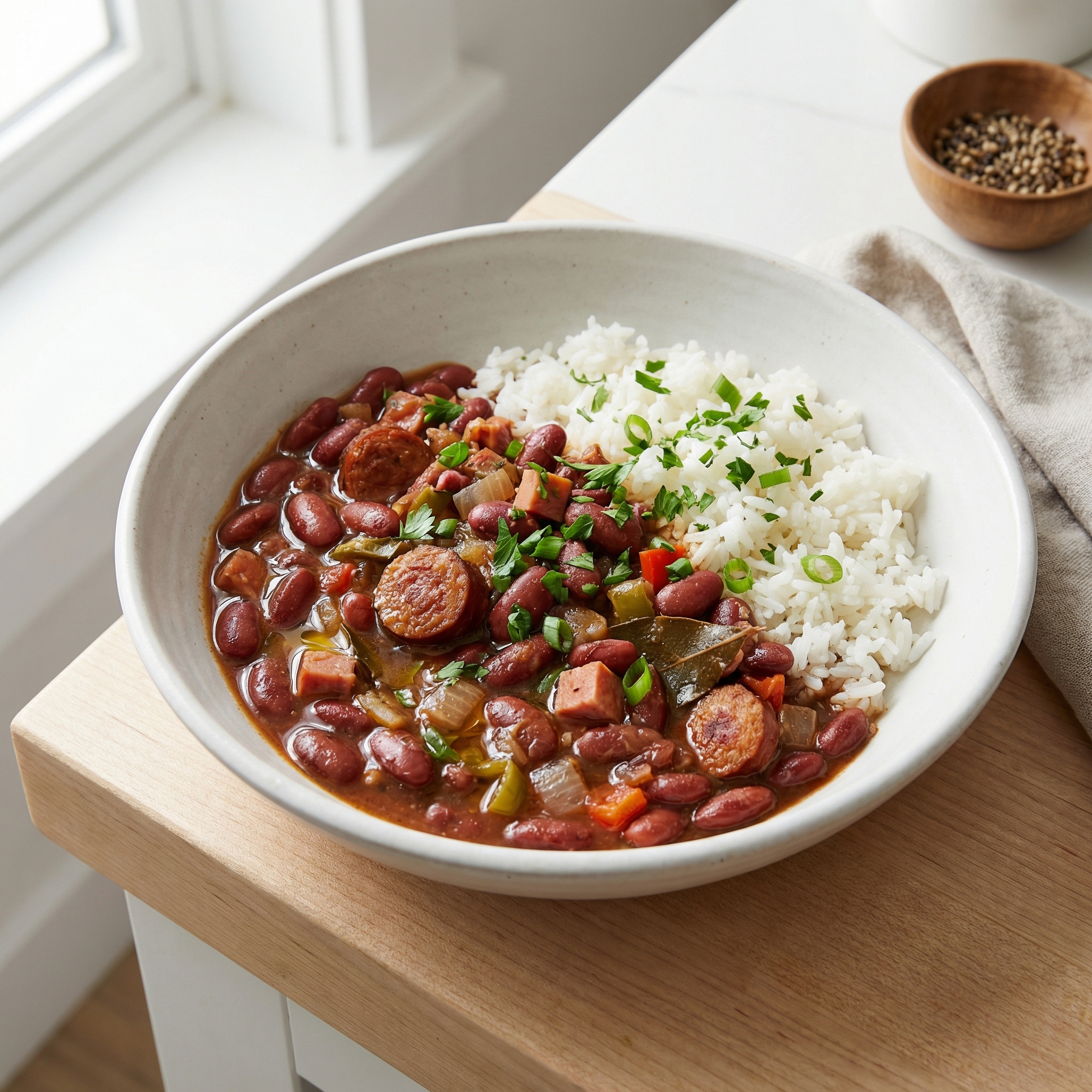 My Creole Red Beans with Rice