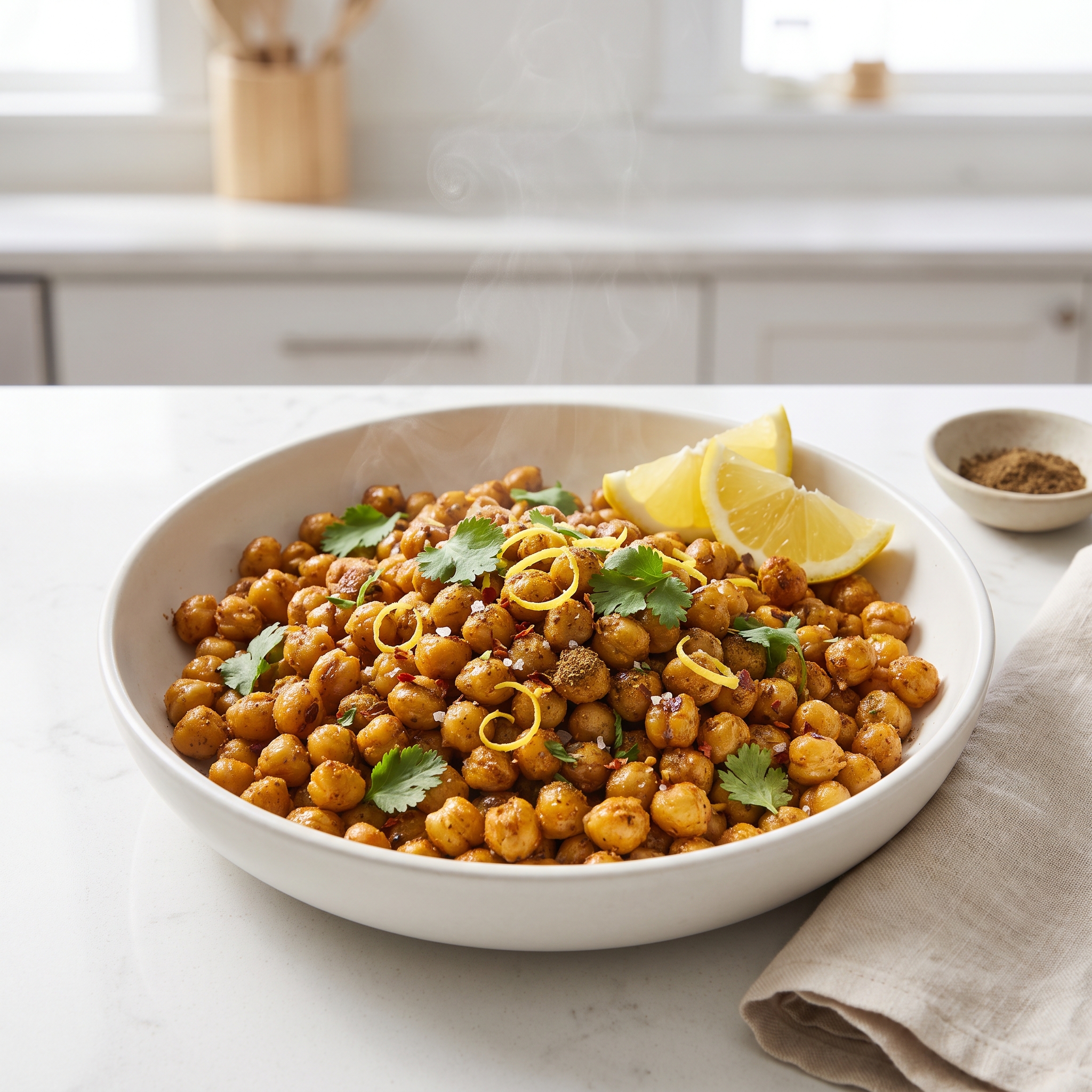 Crisp Indian-Spiced Chickpea Snack