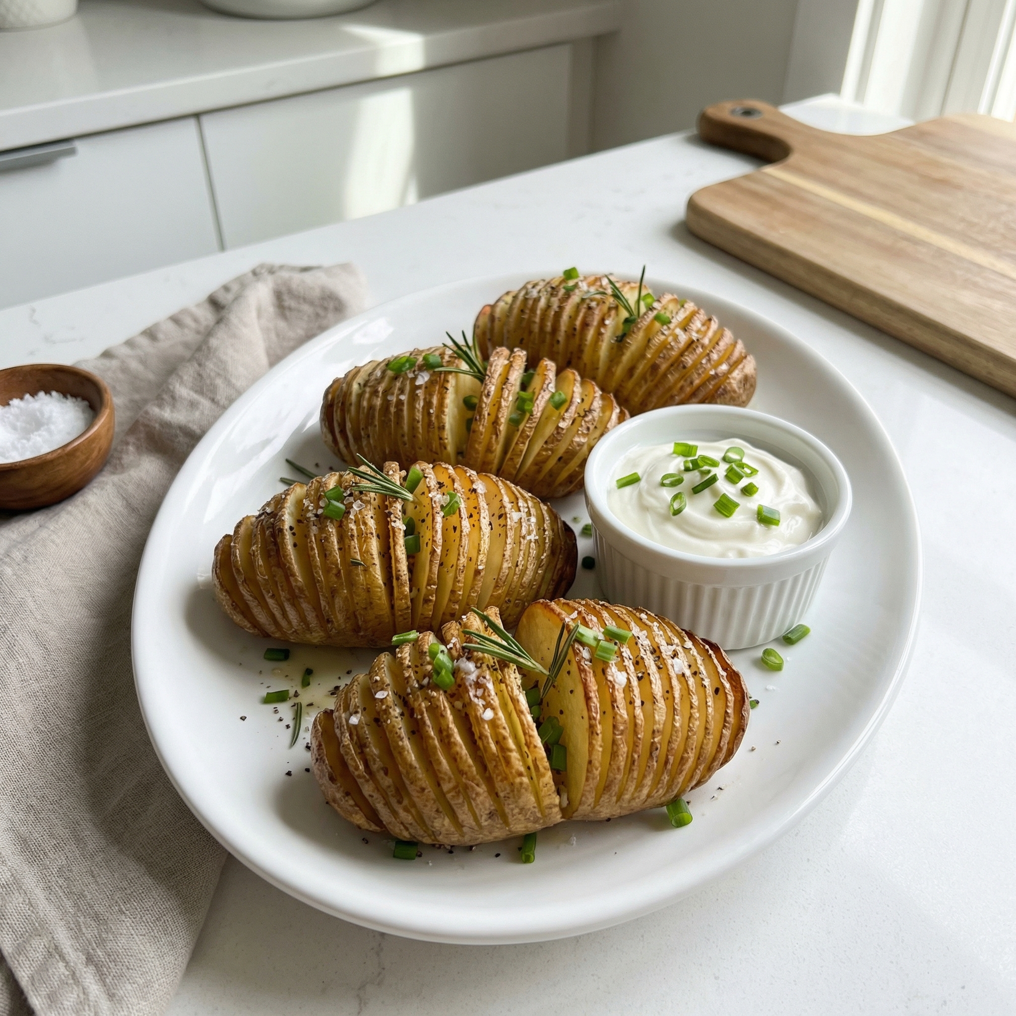 Simple Hasselback Idaho Russet Potatoes