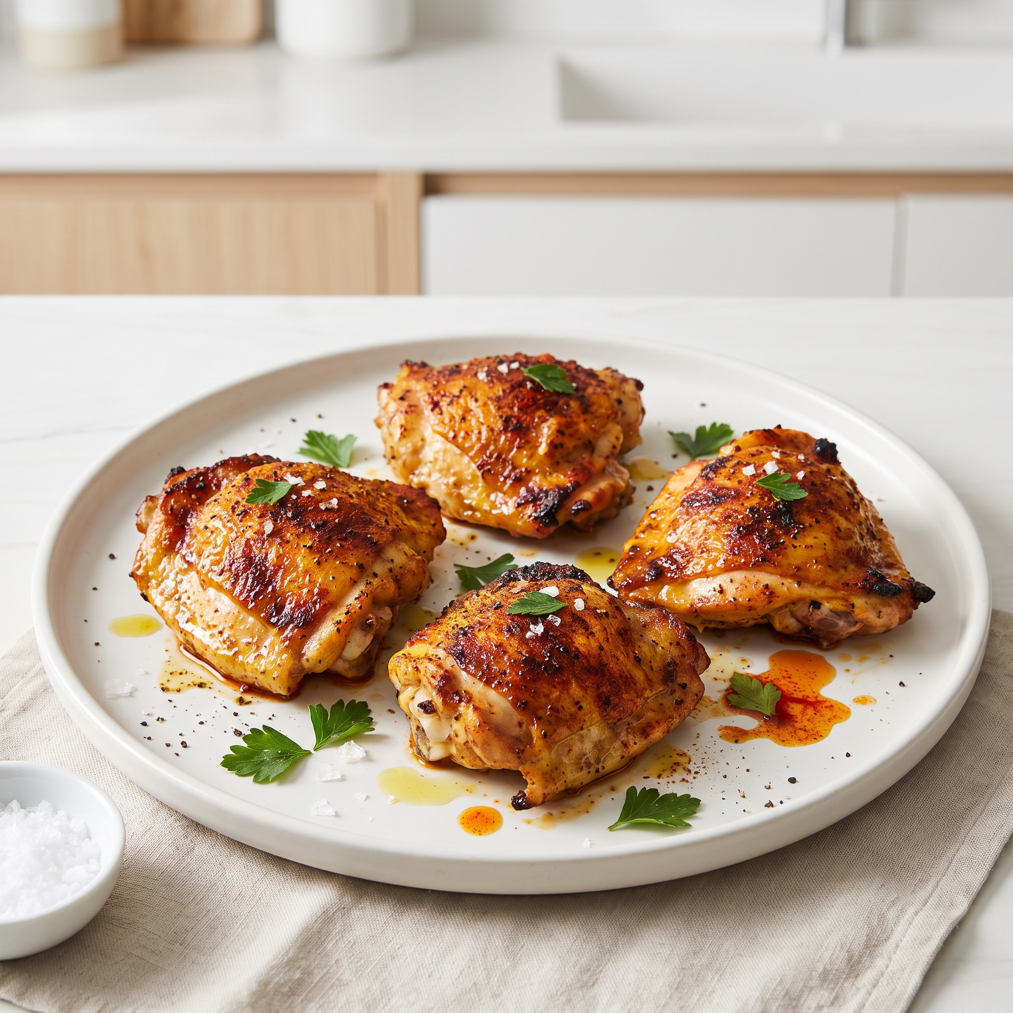 Crispy Air-Fried Chicken Thighs