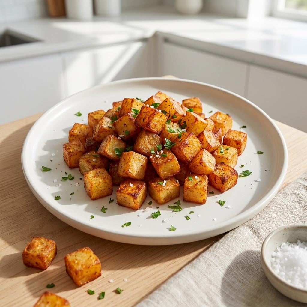 Crispy Air Fryer Breakfast Potatoes with Seasoning