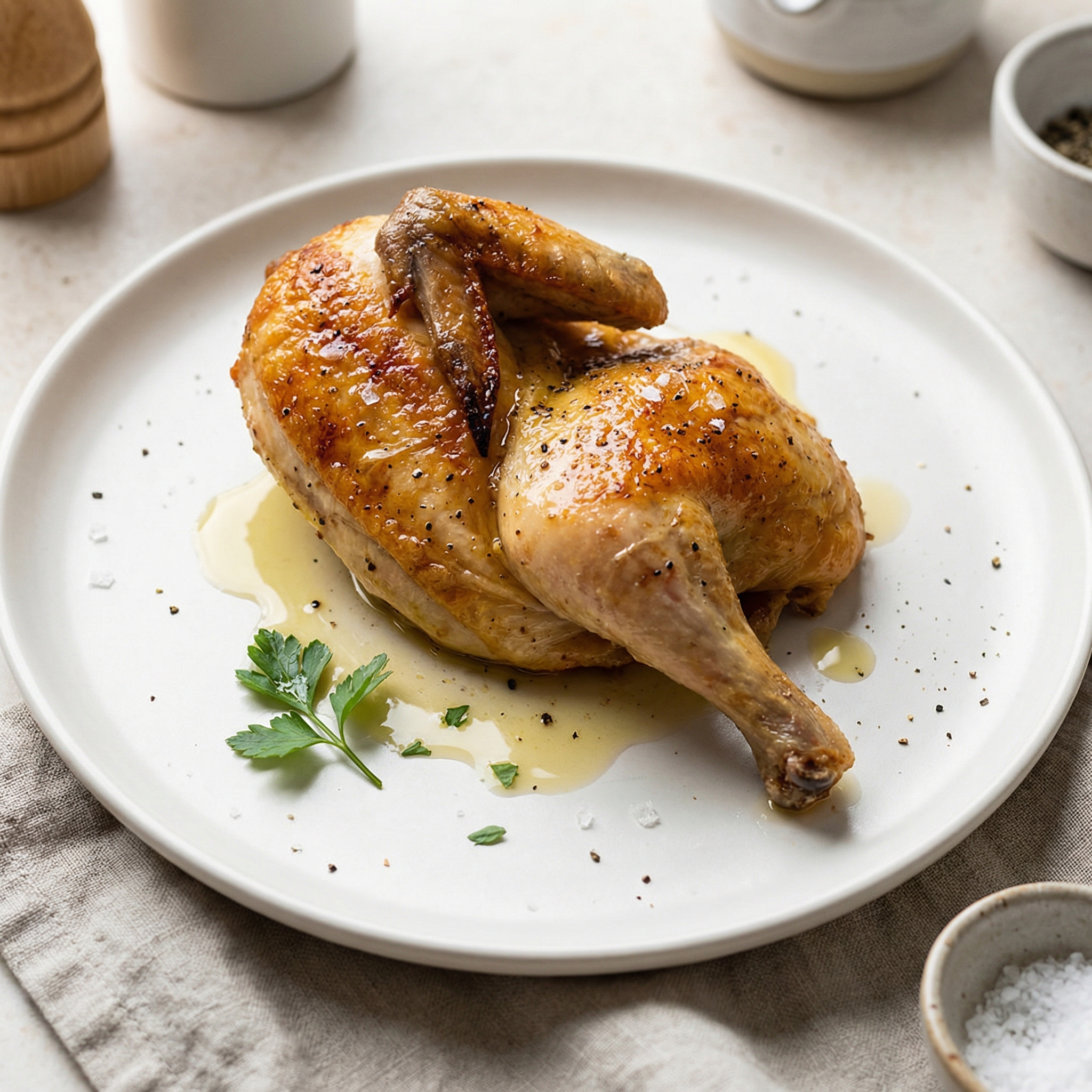 Crispy Air-Fried Cornish Hen