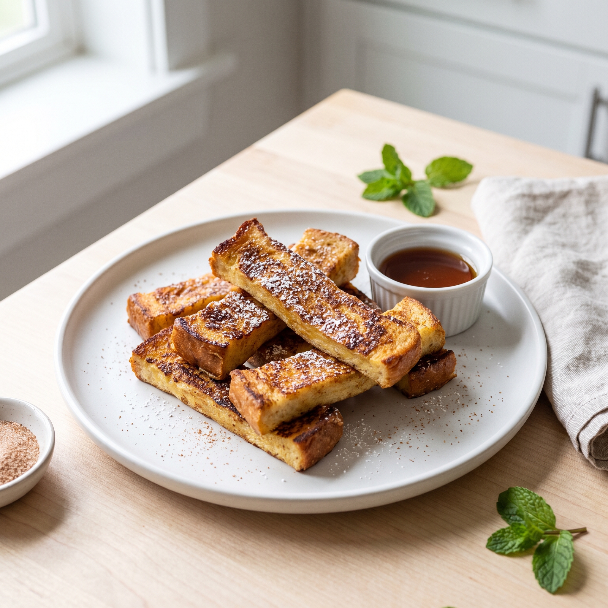 Crispy Air Fryer French Toast Sticks