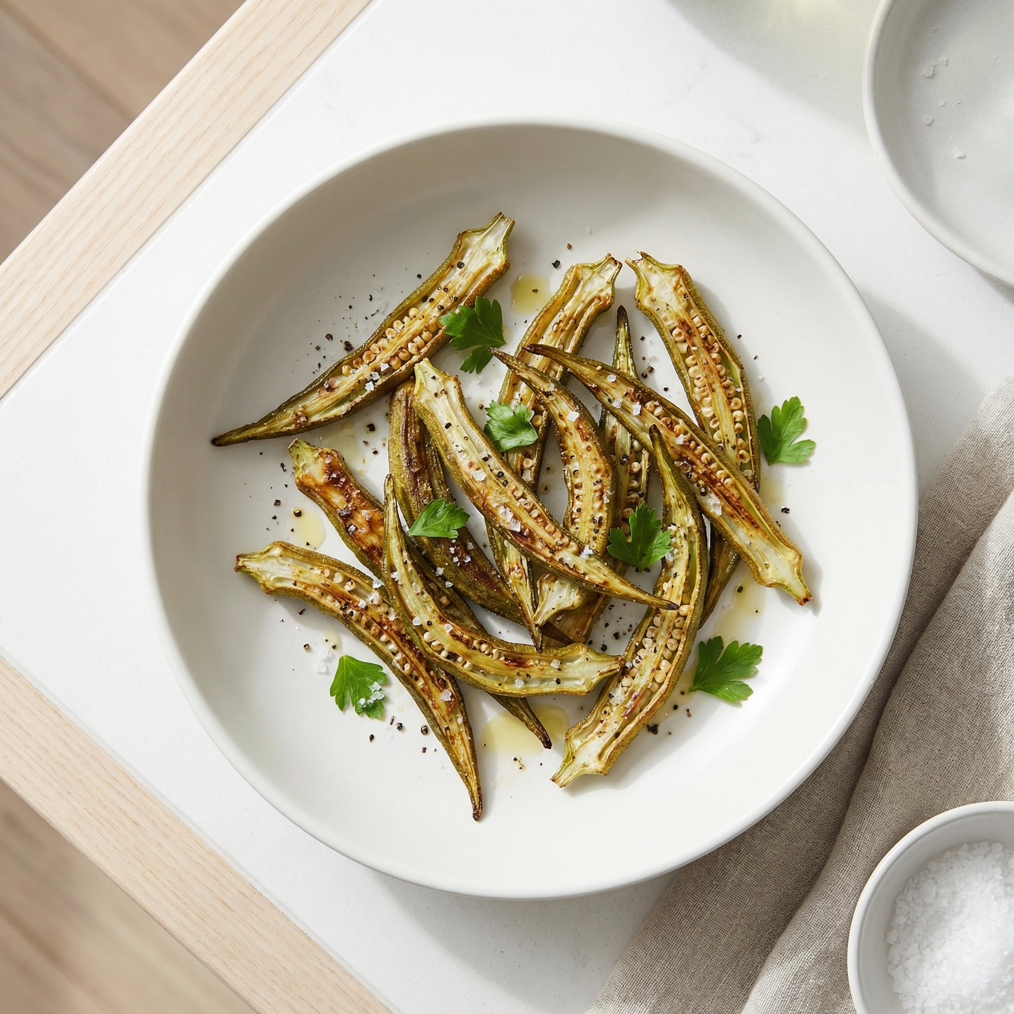 Crispy Air-Fried Okra