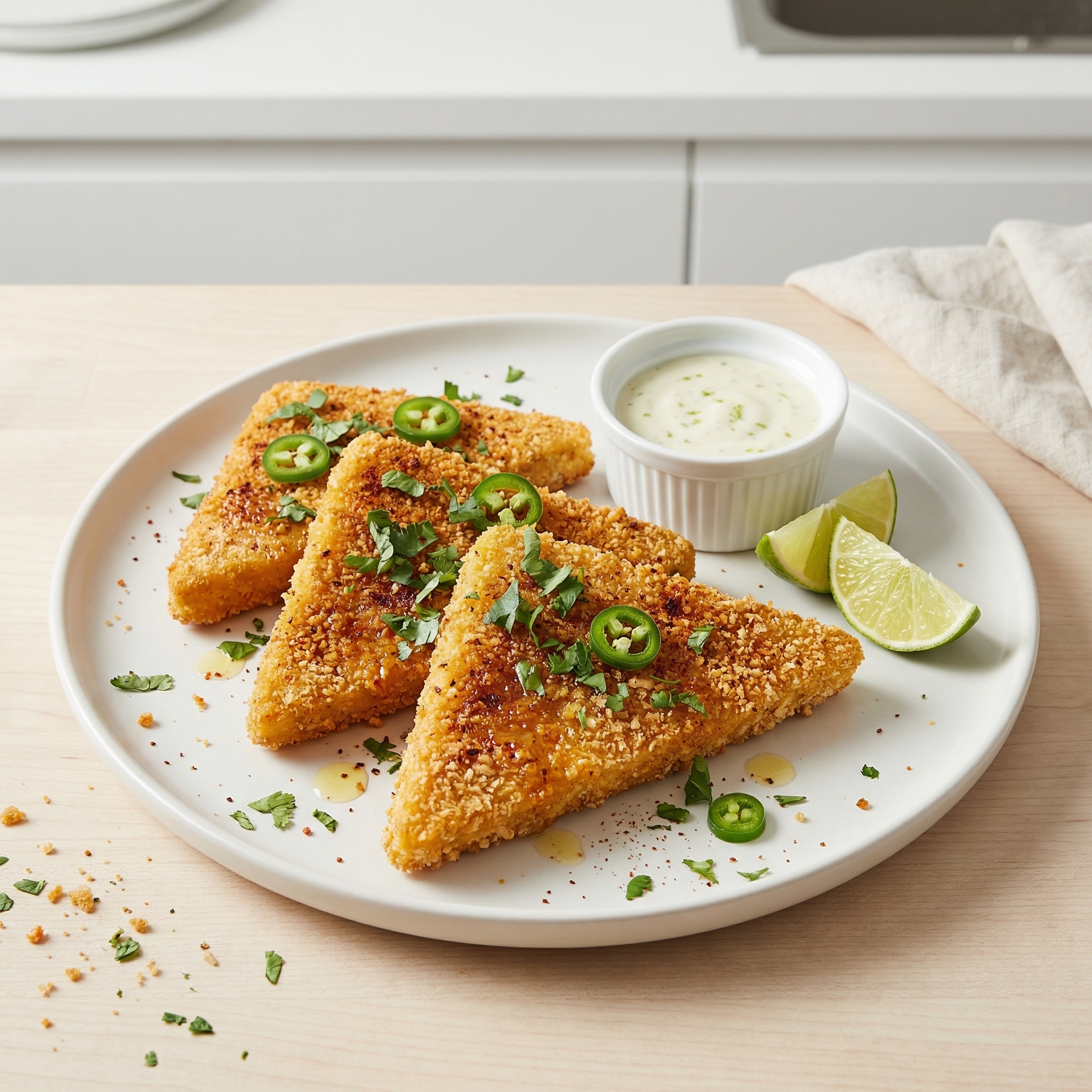 Air Fryer Tofu Milanesa