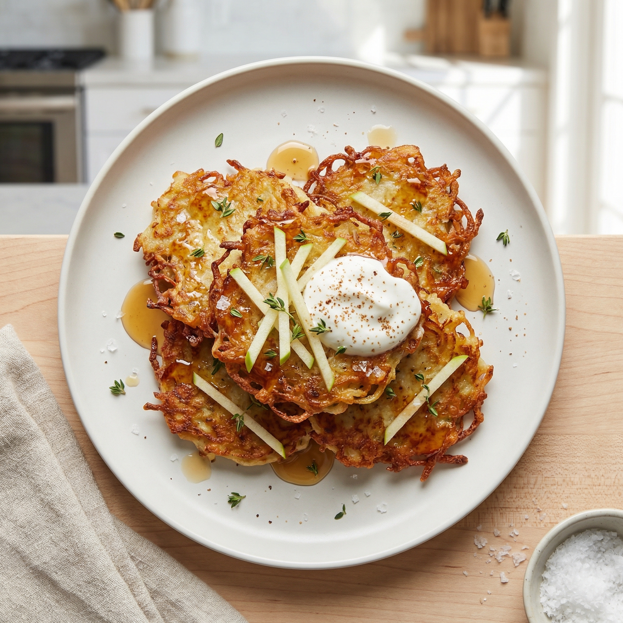 Apple-Potato Latkes