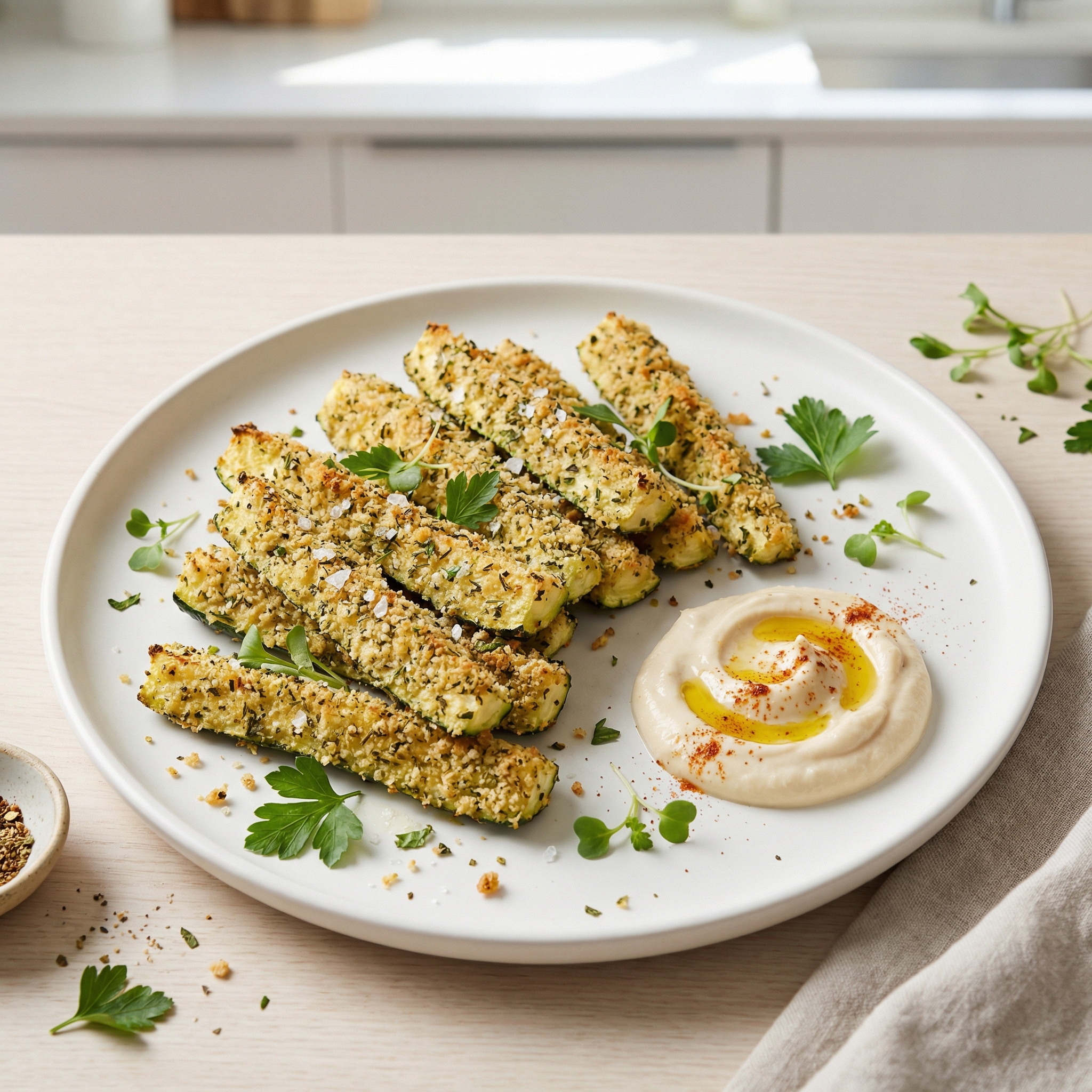 Vegan Oven-Fried Zucchini Sticks