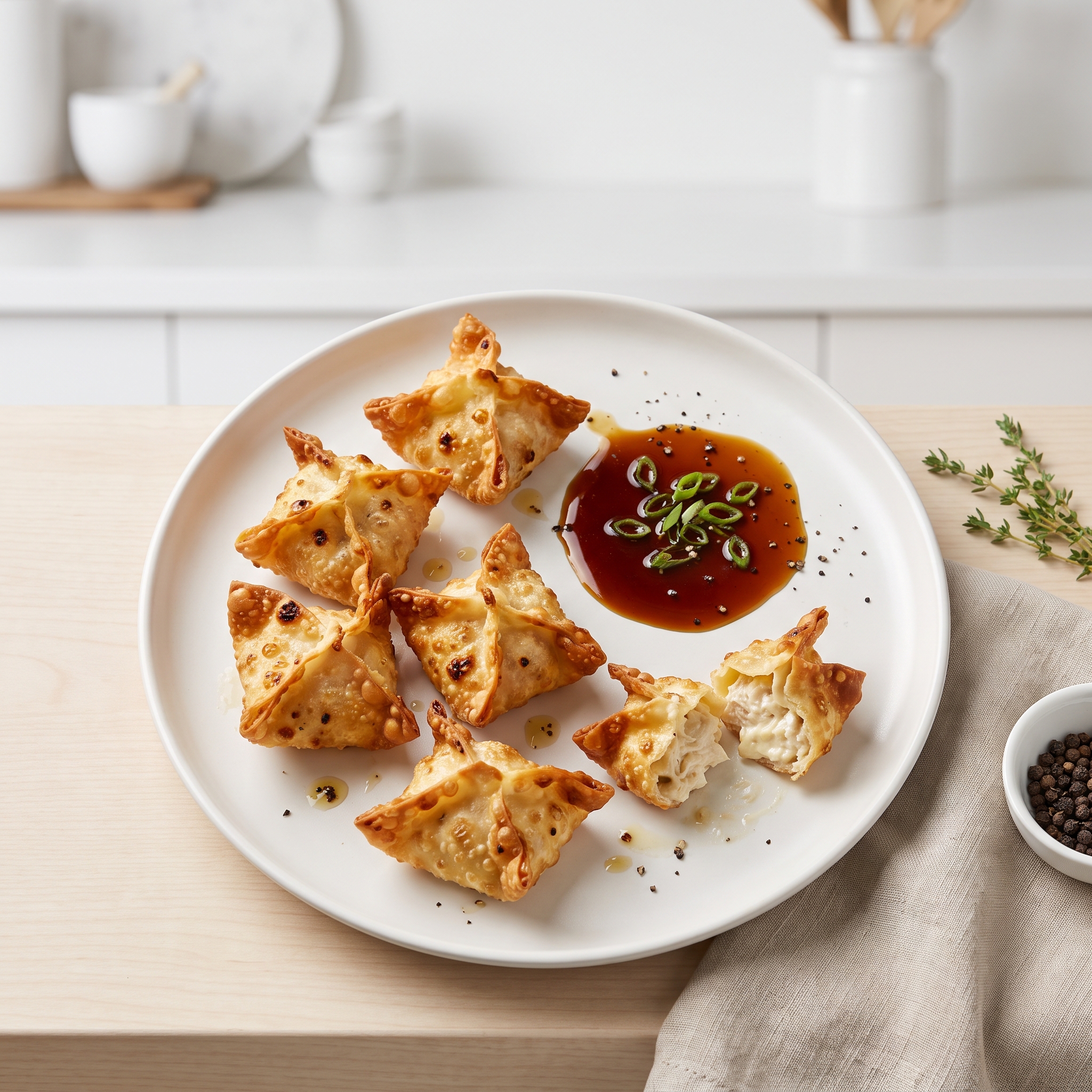 Crispy Chicken Rangoon Bites