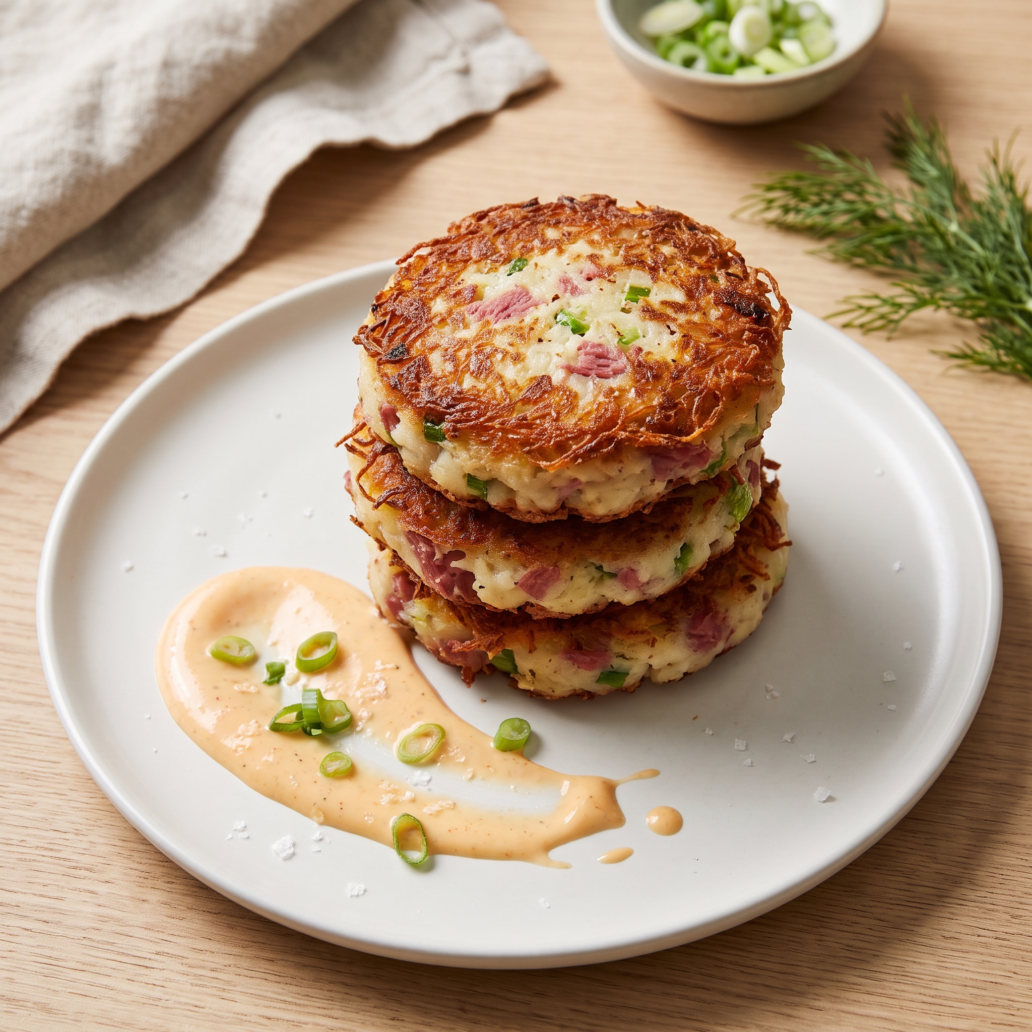 Crispy Corned Beef Potato Cakes