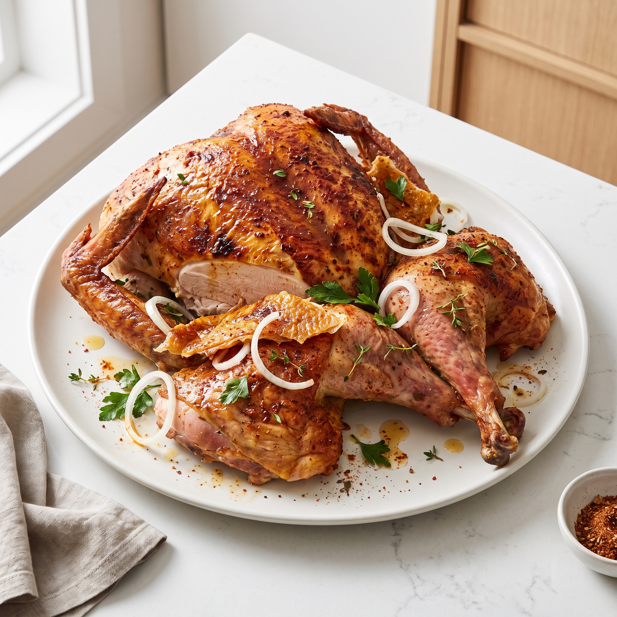 Crispy Deep-Fried Whole Turkey