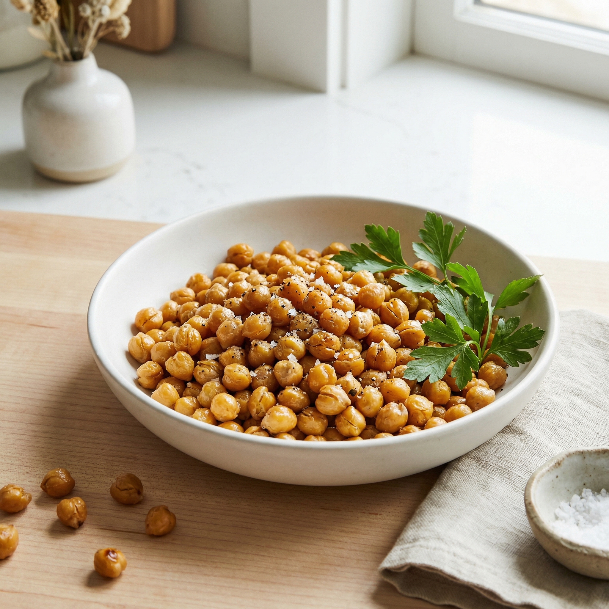 Crispy Oven-Roasted Chickpeas
