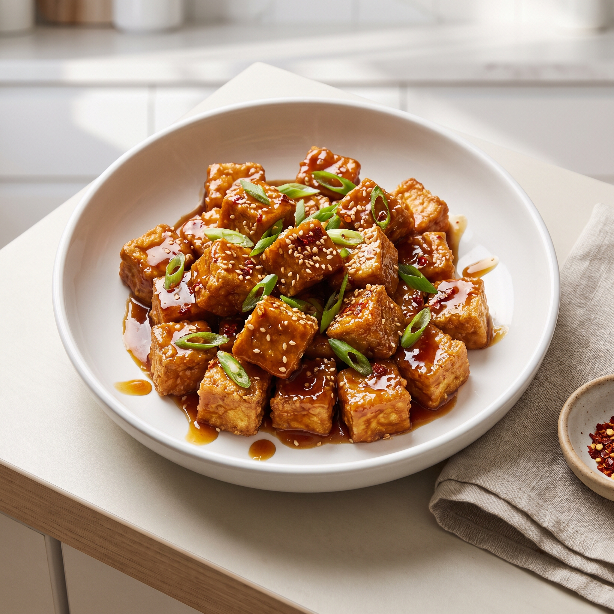 Crispy General Tso’s-Style Tofu