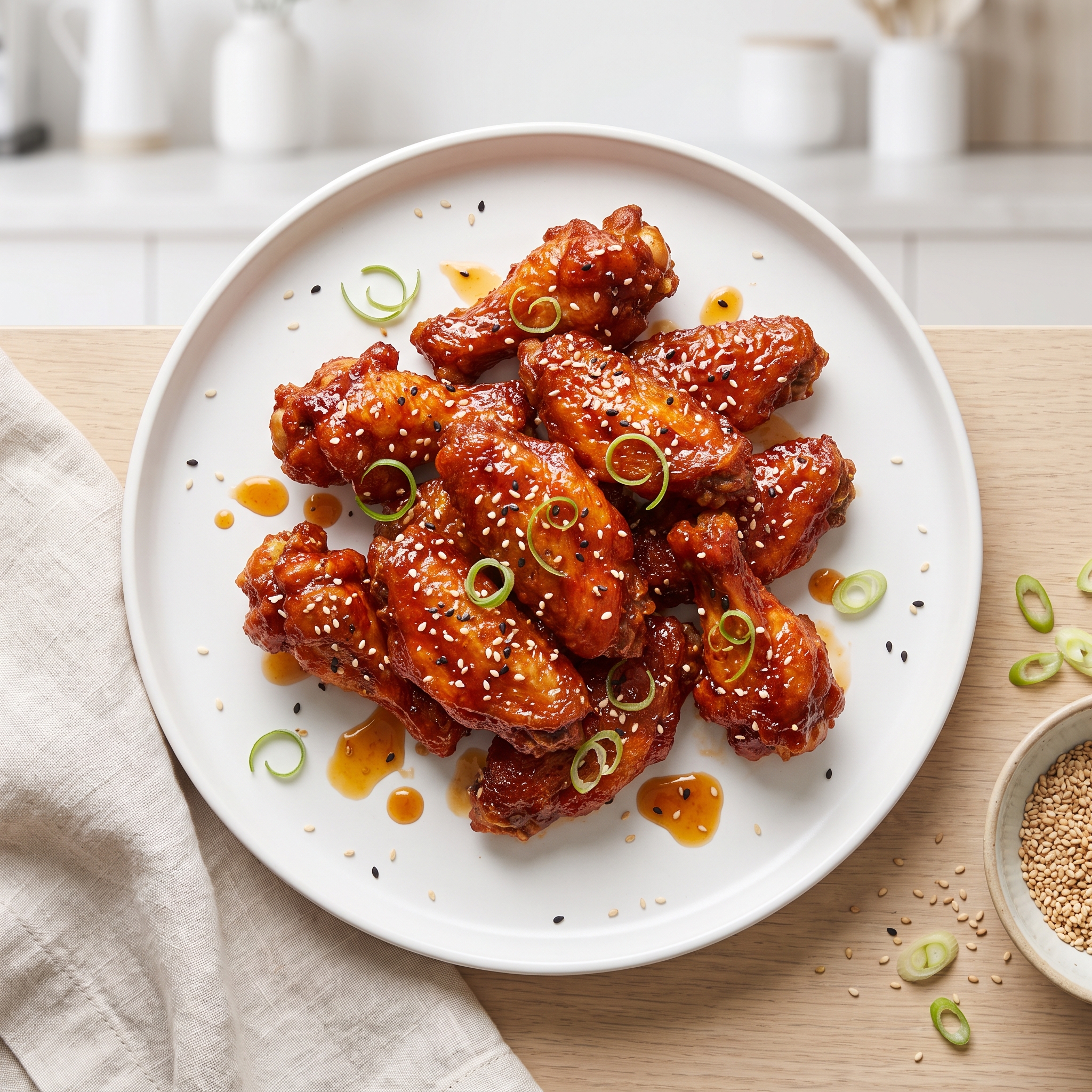 Crispy Gochujang Air-Fried Chicken Wings
