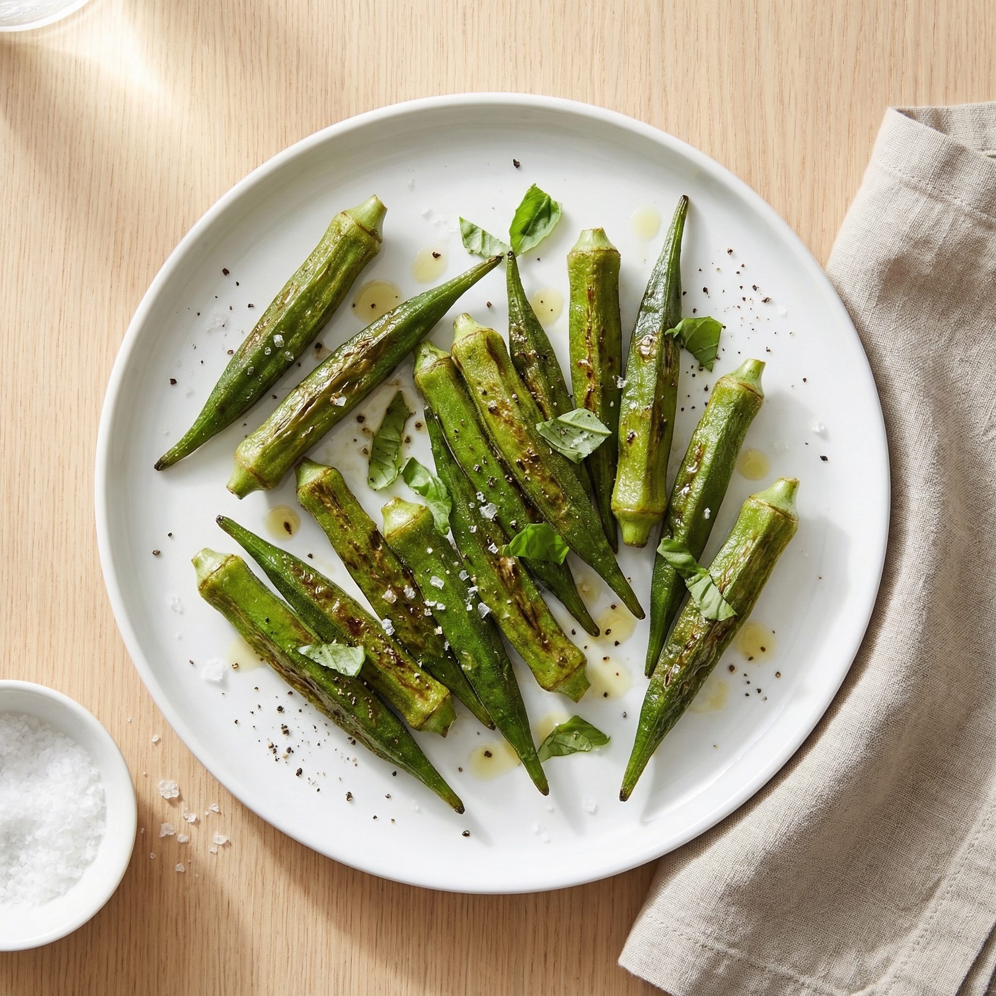 Char-Kissed Grilled Okra