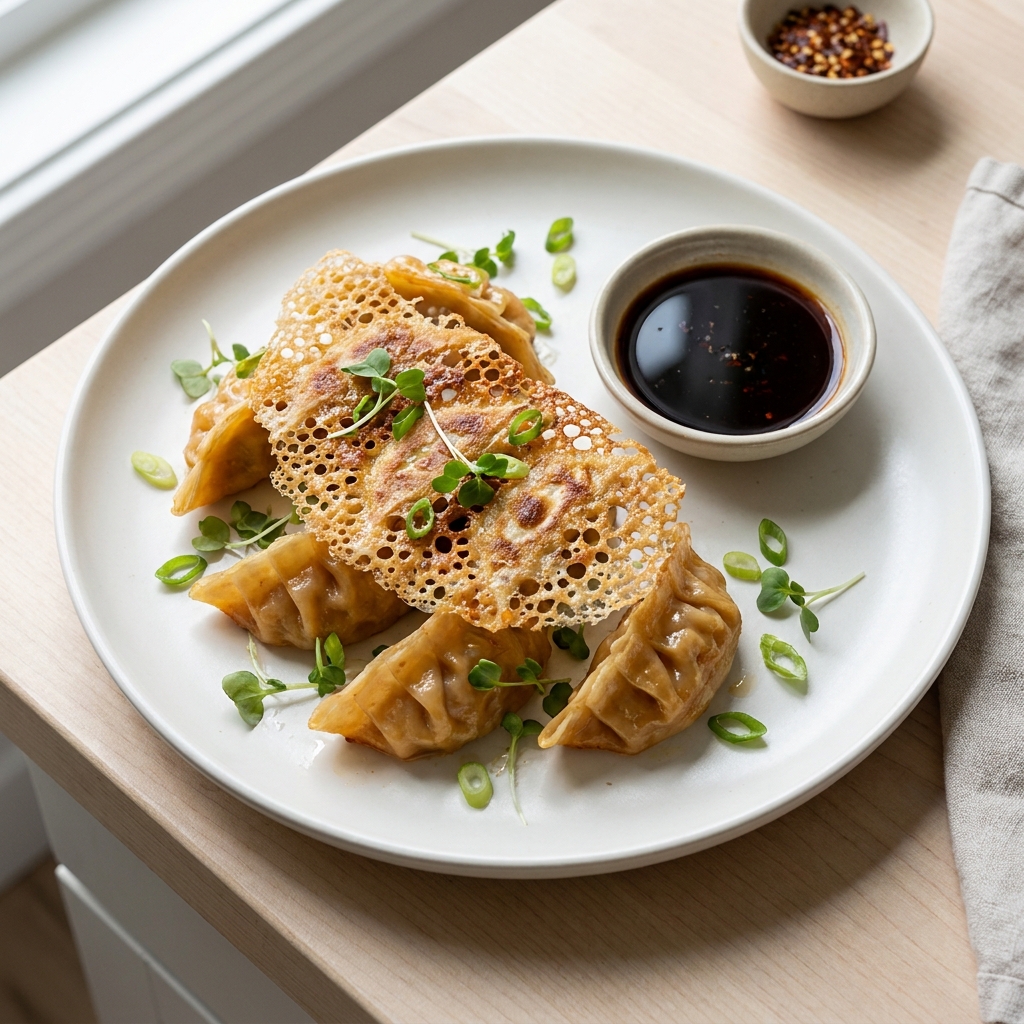 Crispy Lace-Skirt Potstickers