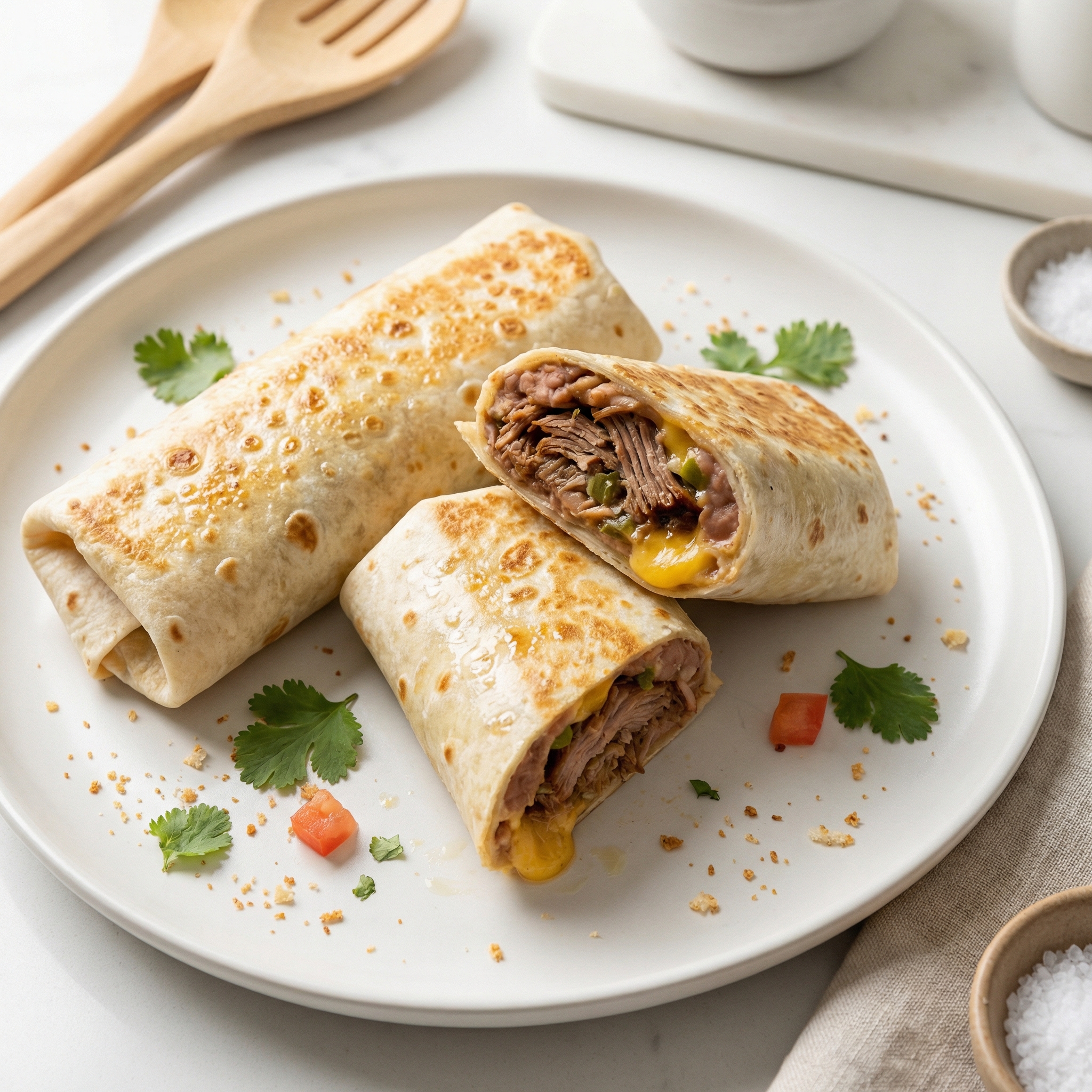 Simple Pork Burritos, Mexican-Style