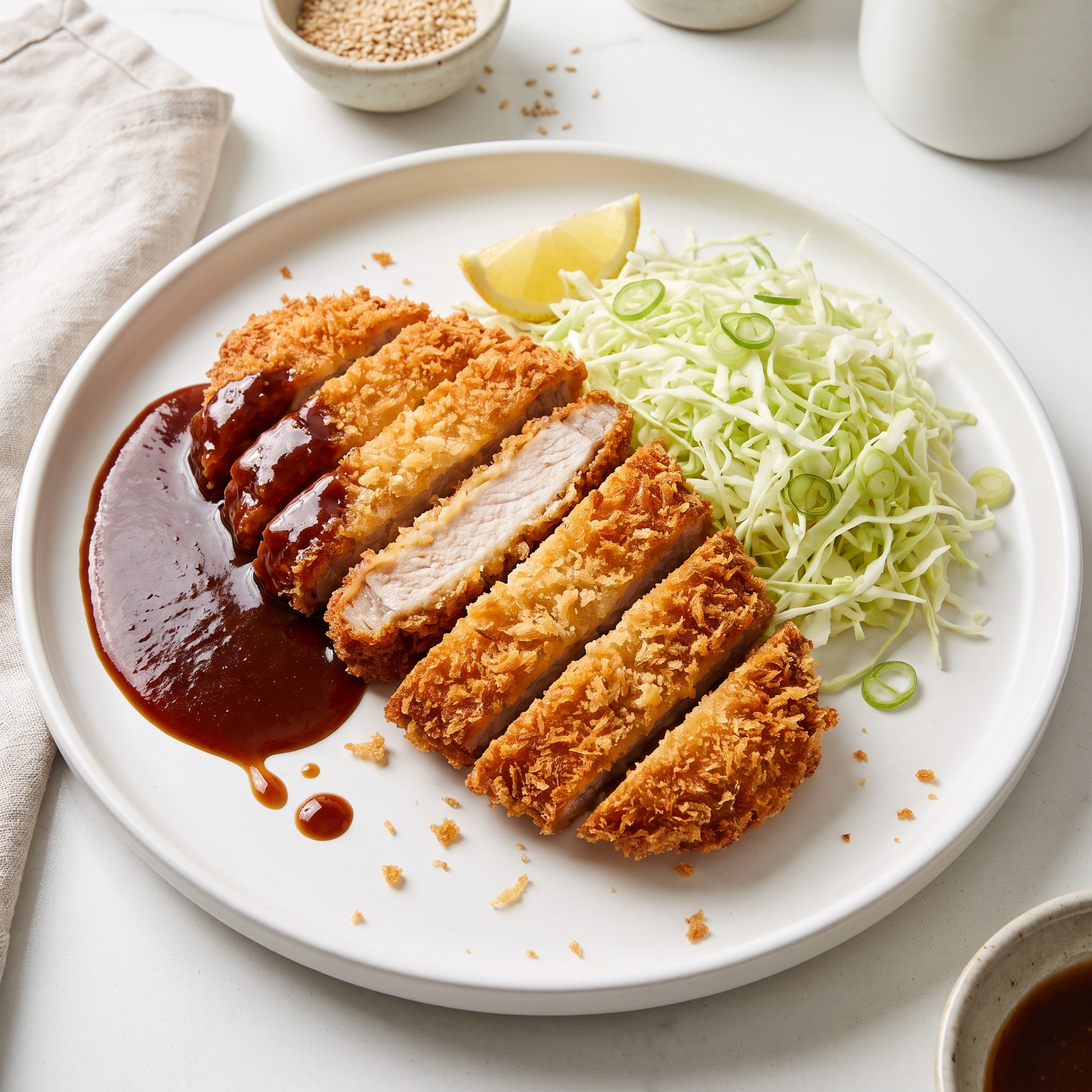 Crispy Tonkatsu (Japanese Breaded Pork Cutlets)