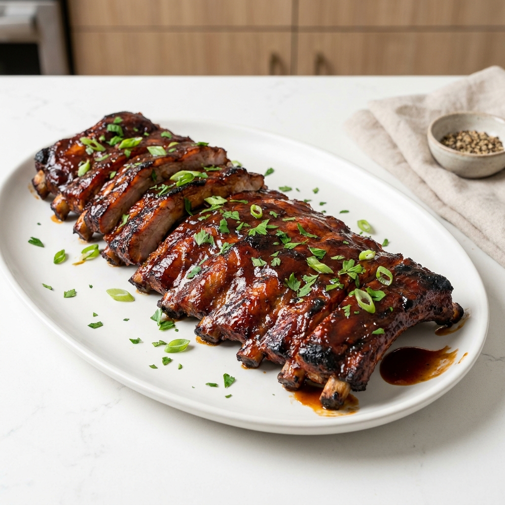 Crockpot Barbecue Baby Back Ribs