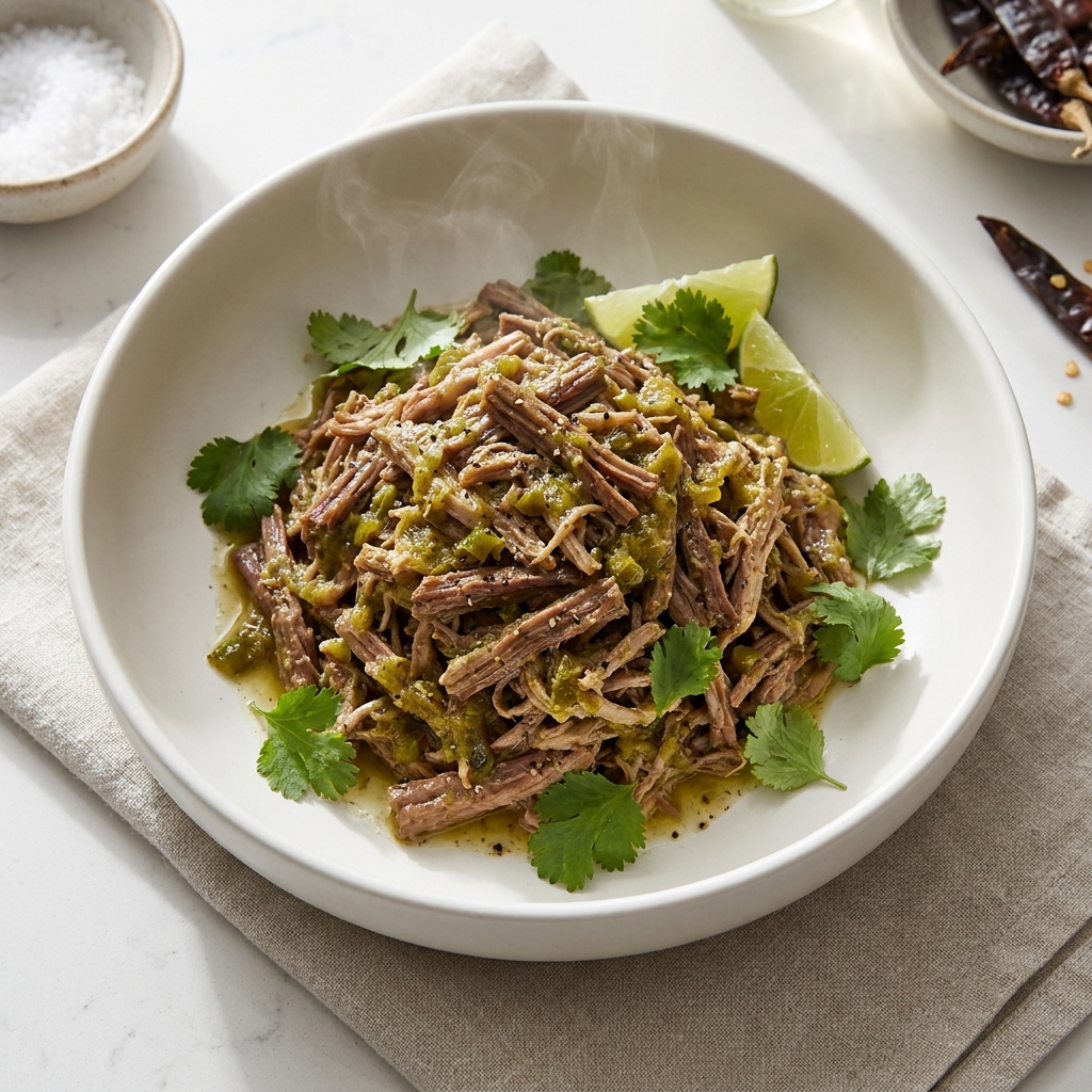 Crockpot Beef and Pork Machaca