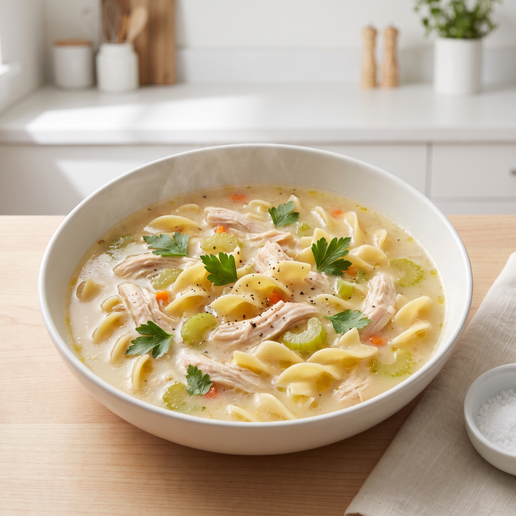 Crockpot Chicken with Egg Noodles