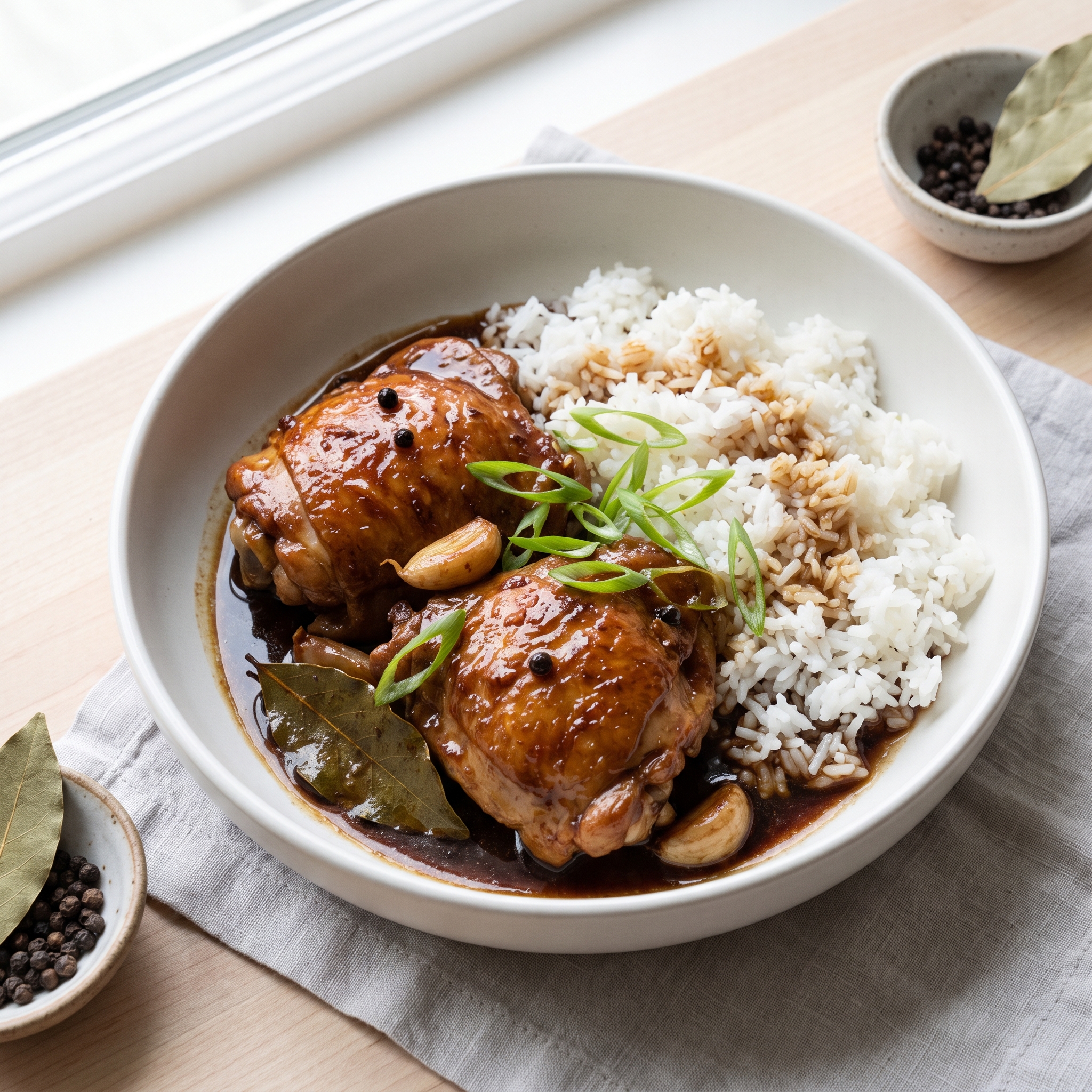 Crockpot Filipino Chicken Adobo