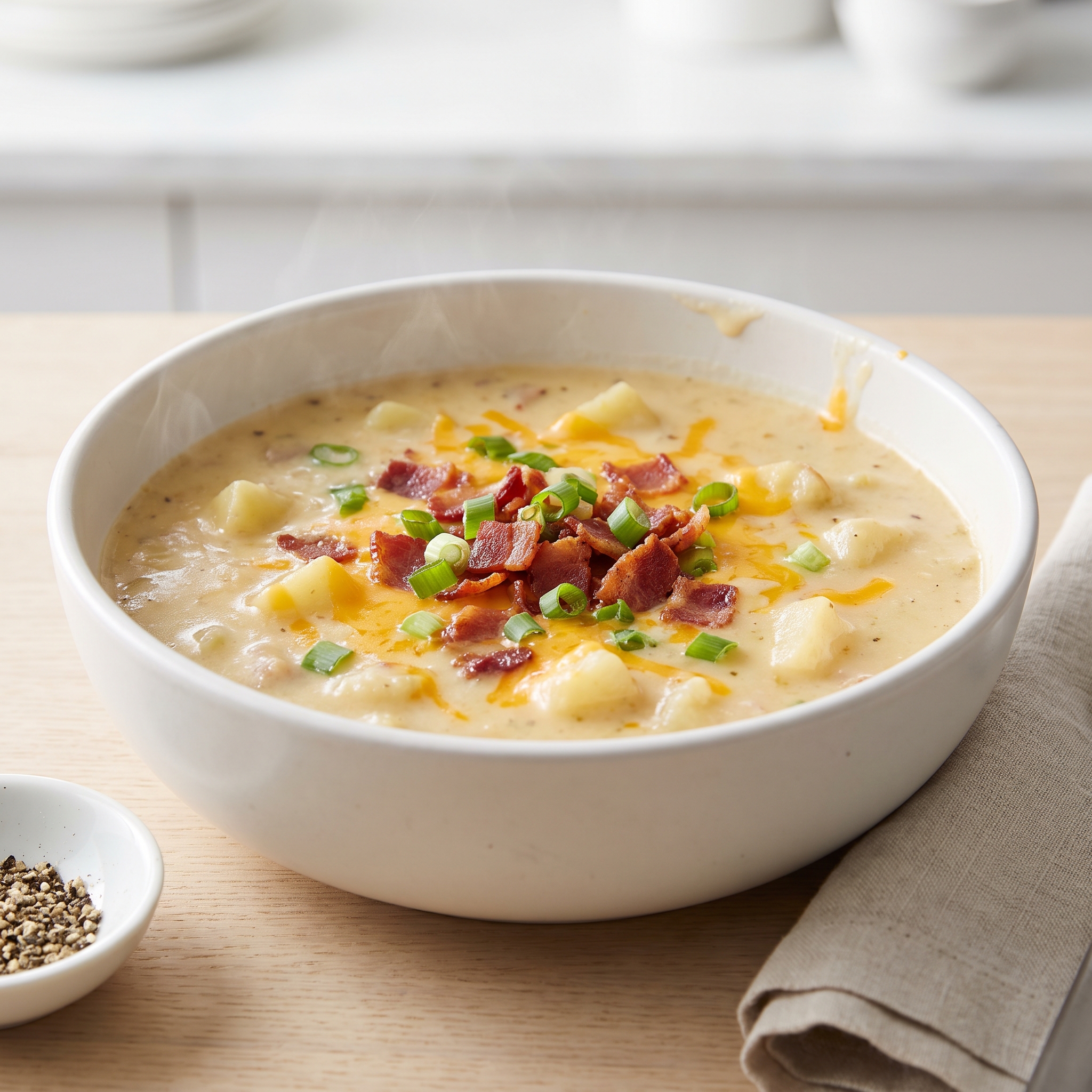 Crockpot Fully-Loaded Potato Chowder