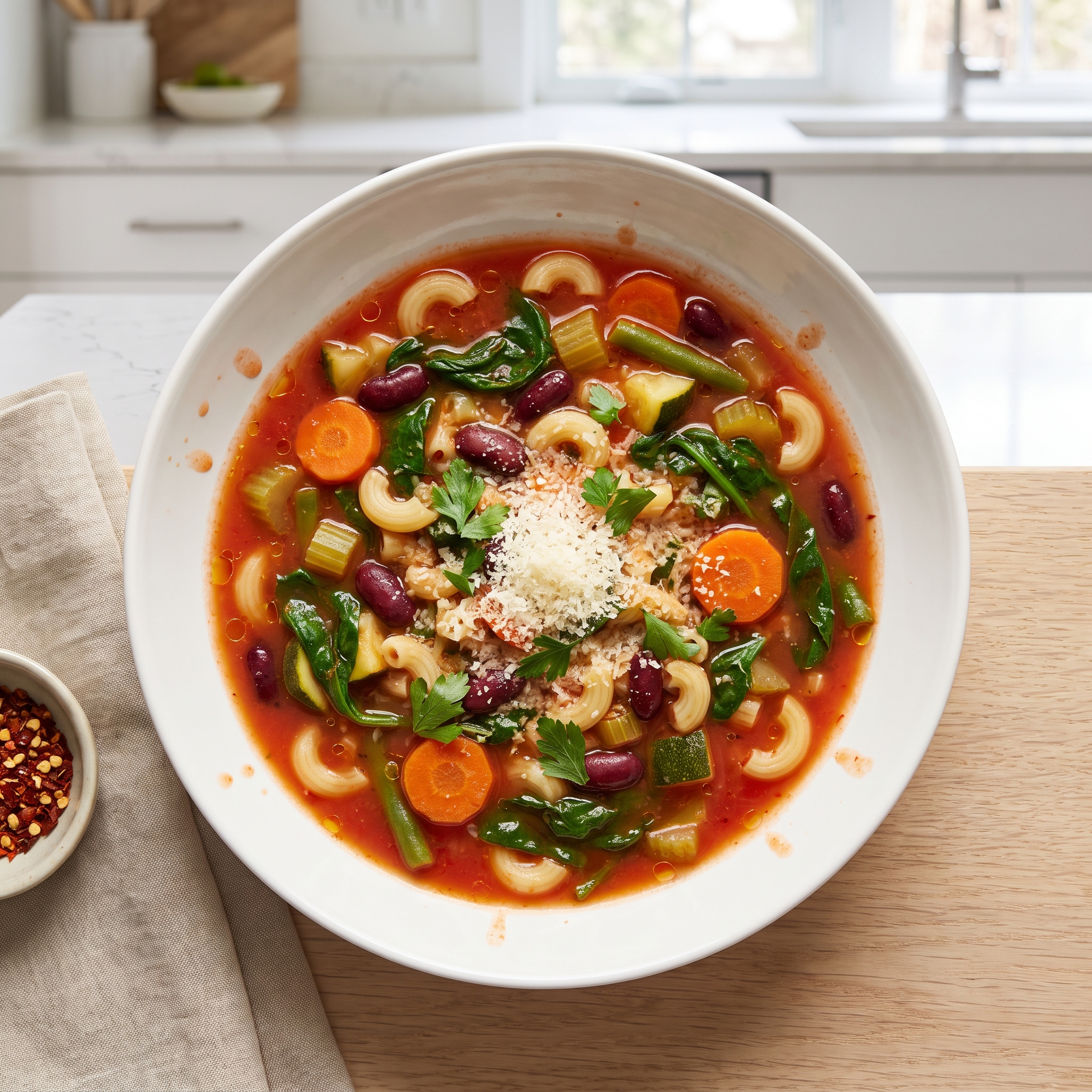 Crockpot Meatless Minestrone Soup