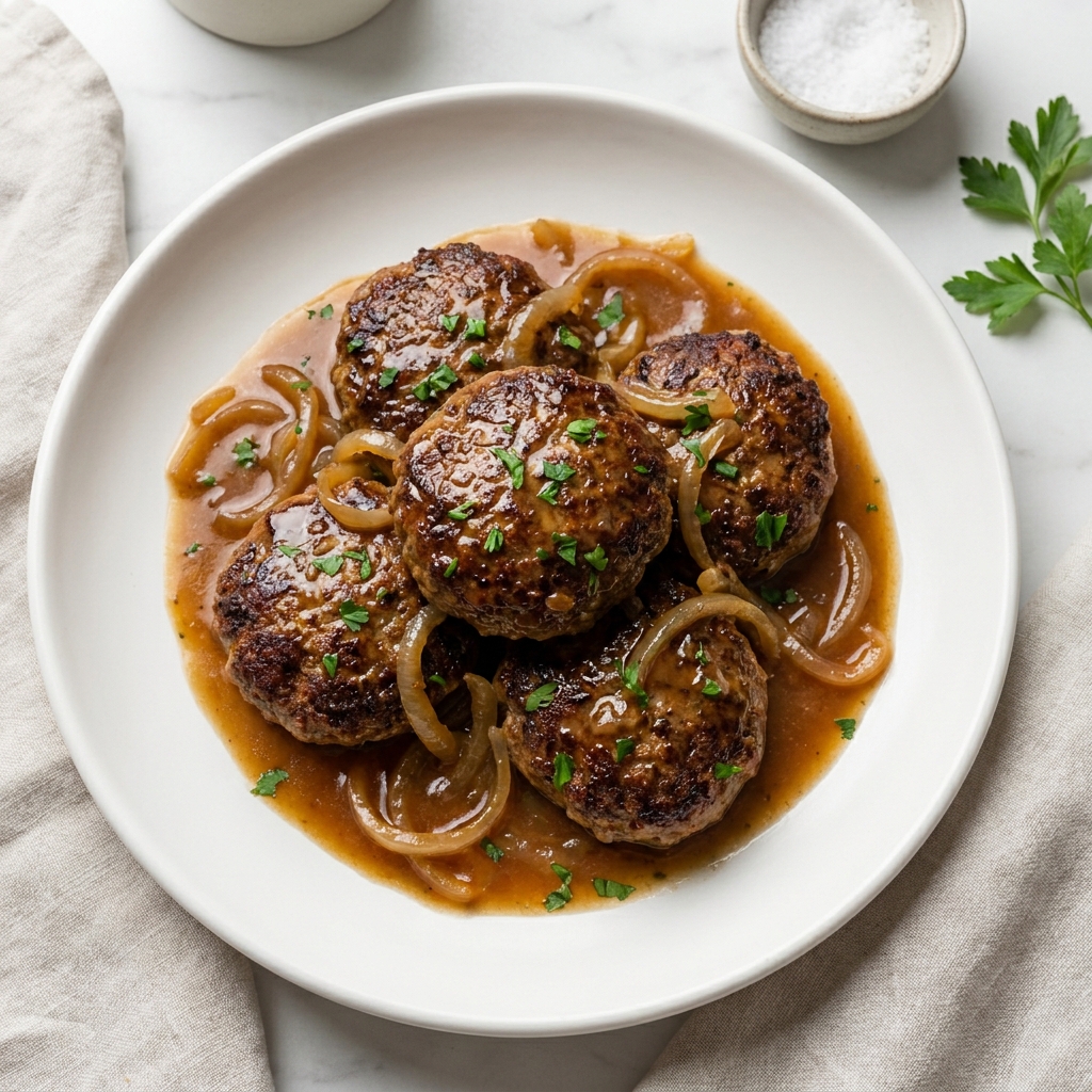 Crockpot Salisbury Steak with Rich Gravy