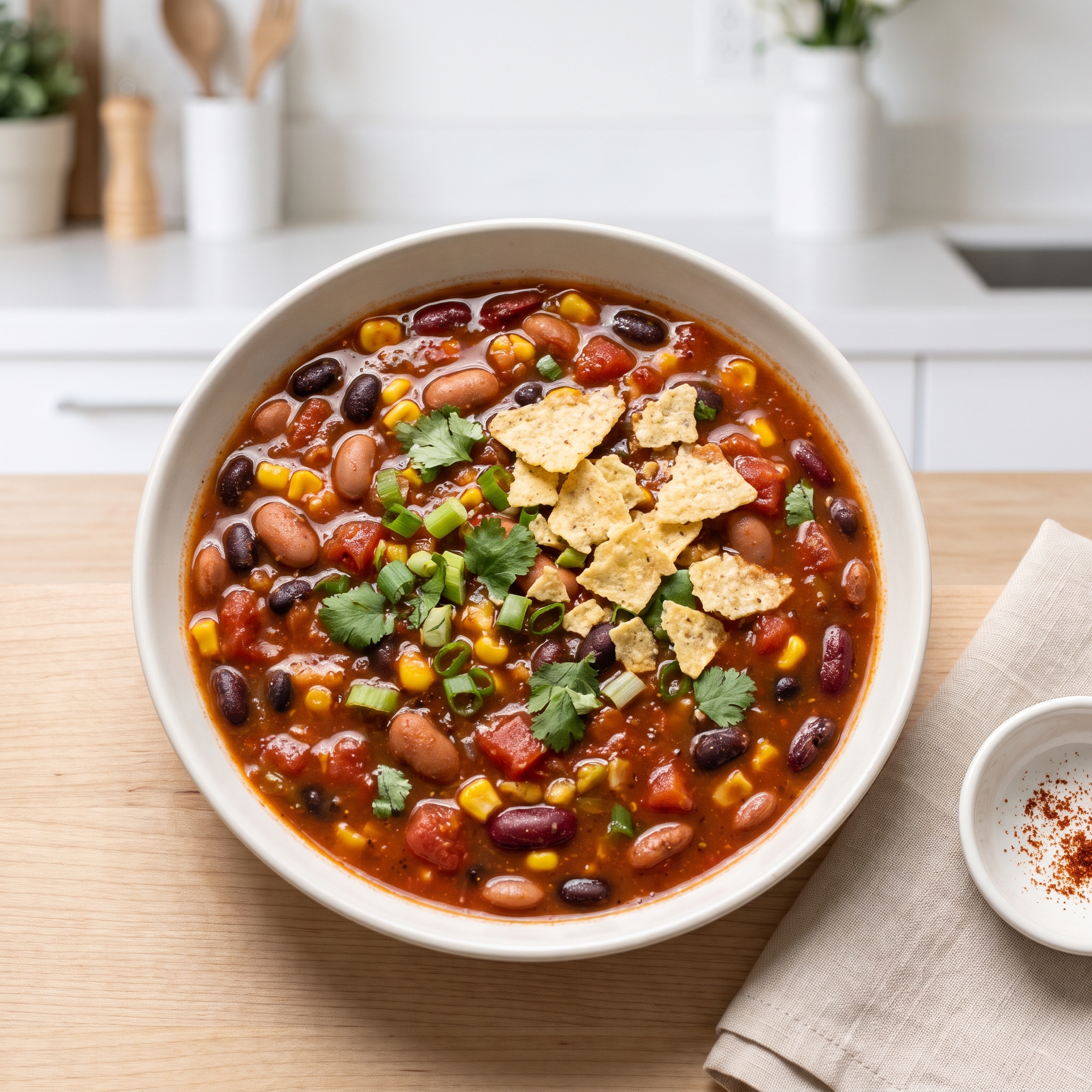 Crockpot Vegan Taco Soup