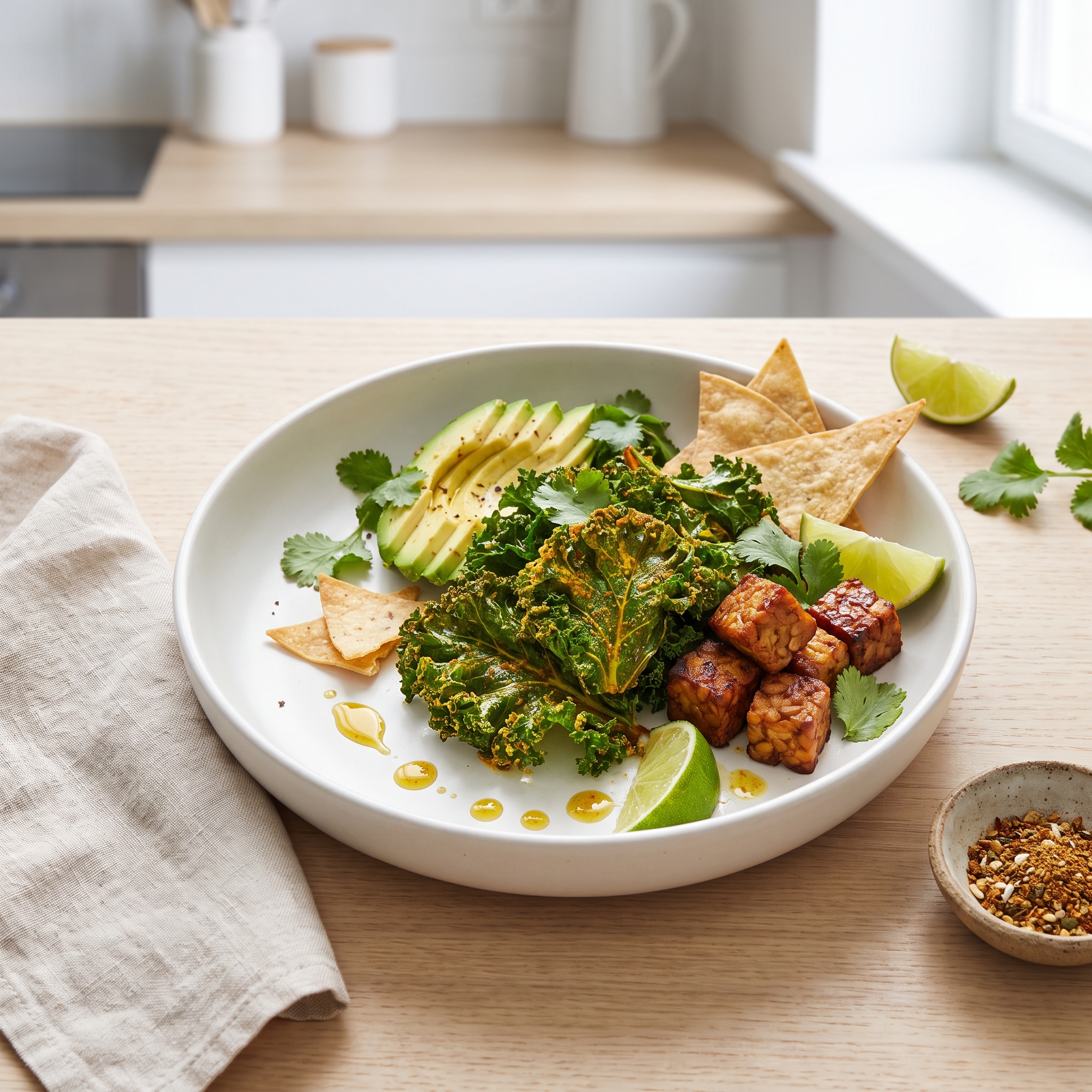 Crunchy Curried Kale