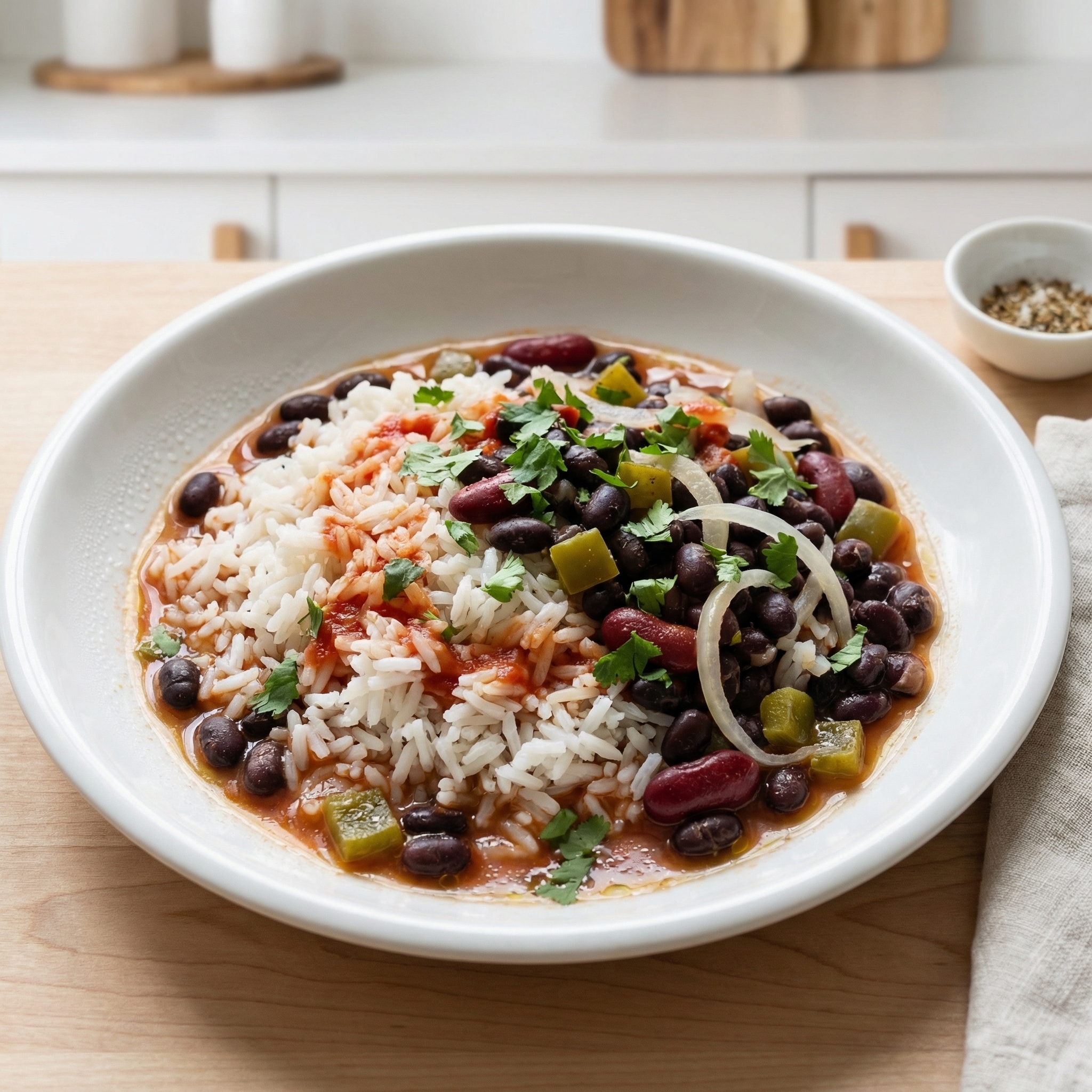 Cuban-Style Rice with Kidney Beans