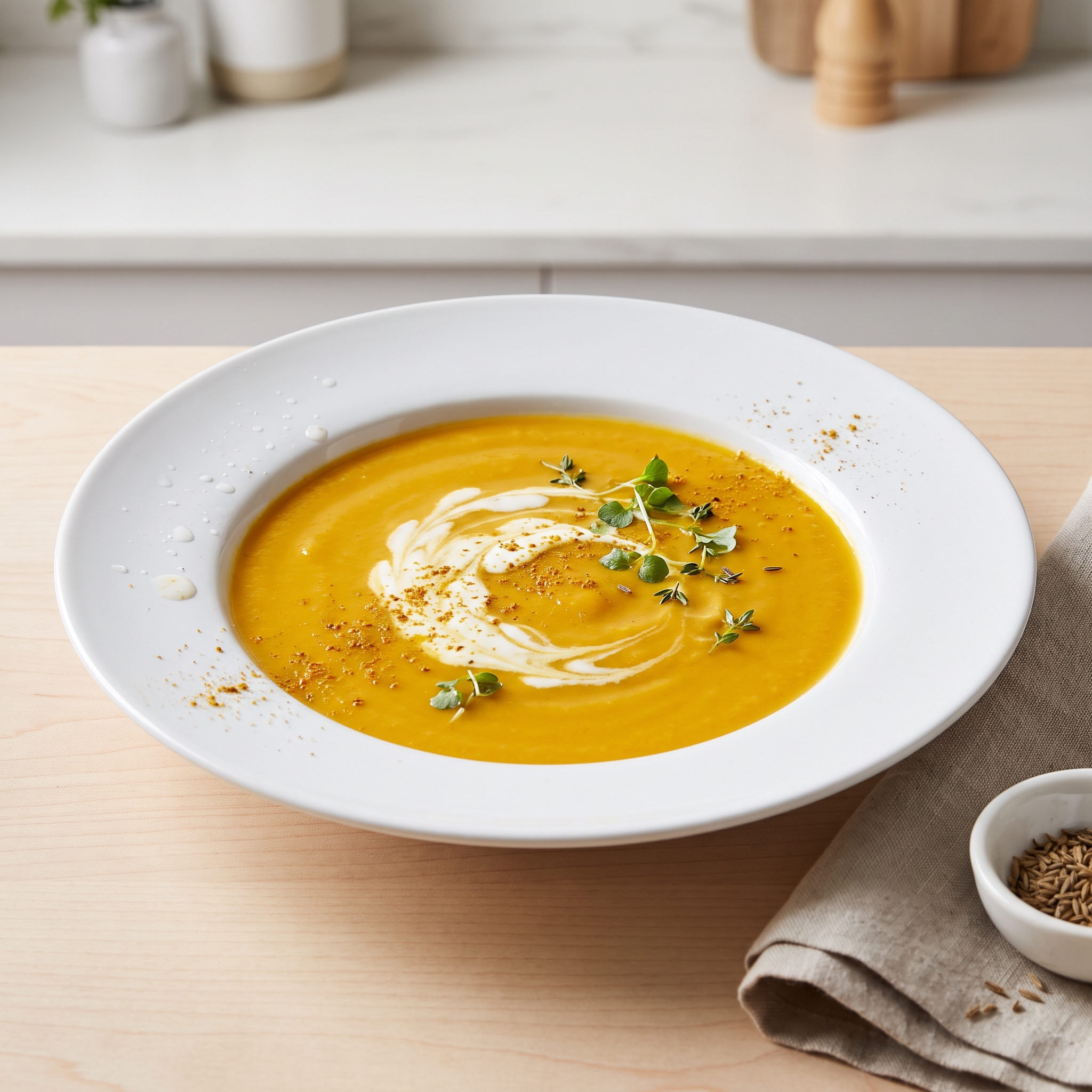 Curried Butternut Squash Soup