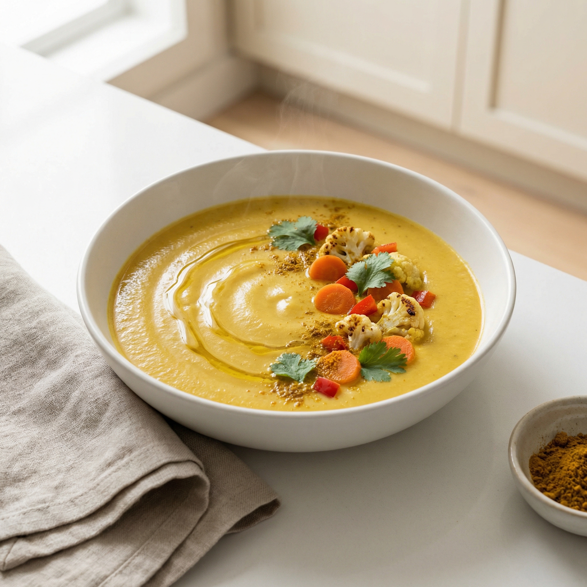 Easy Curried Cauliflower Soup