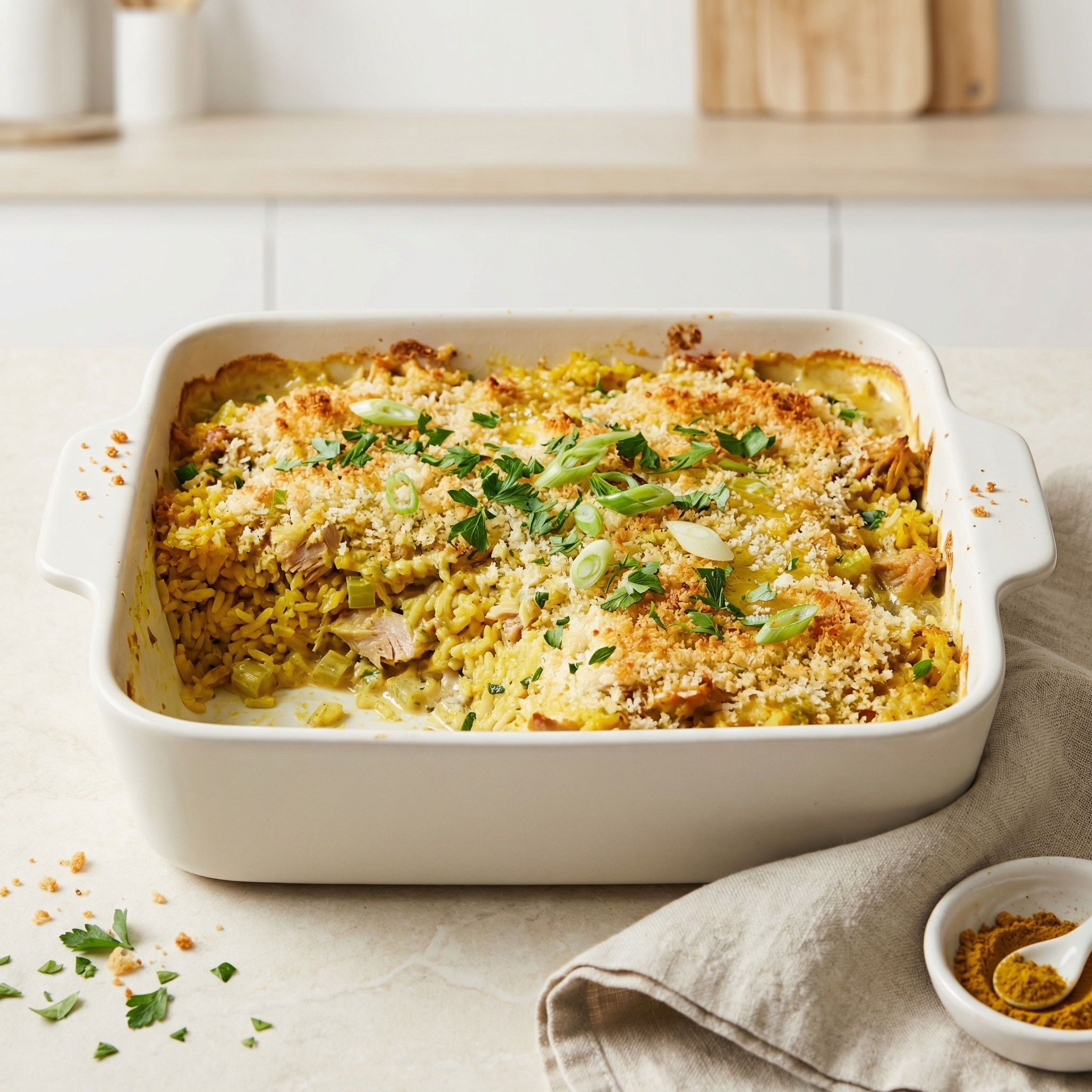 Curried Tuna and Rice Bake