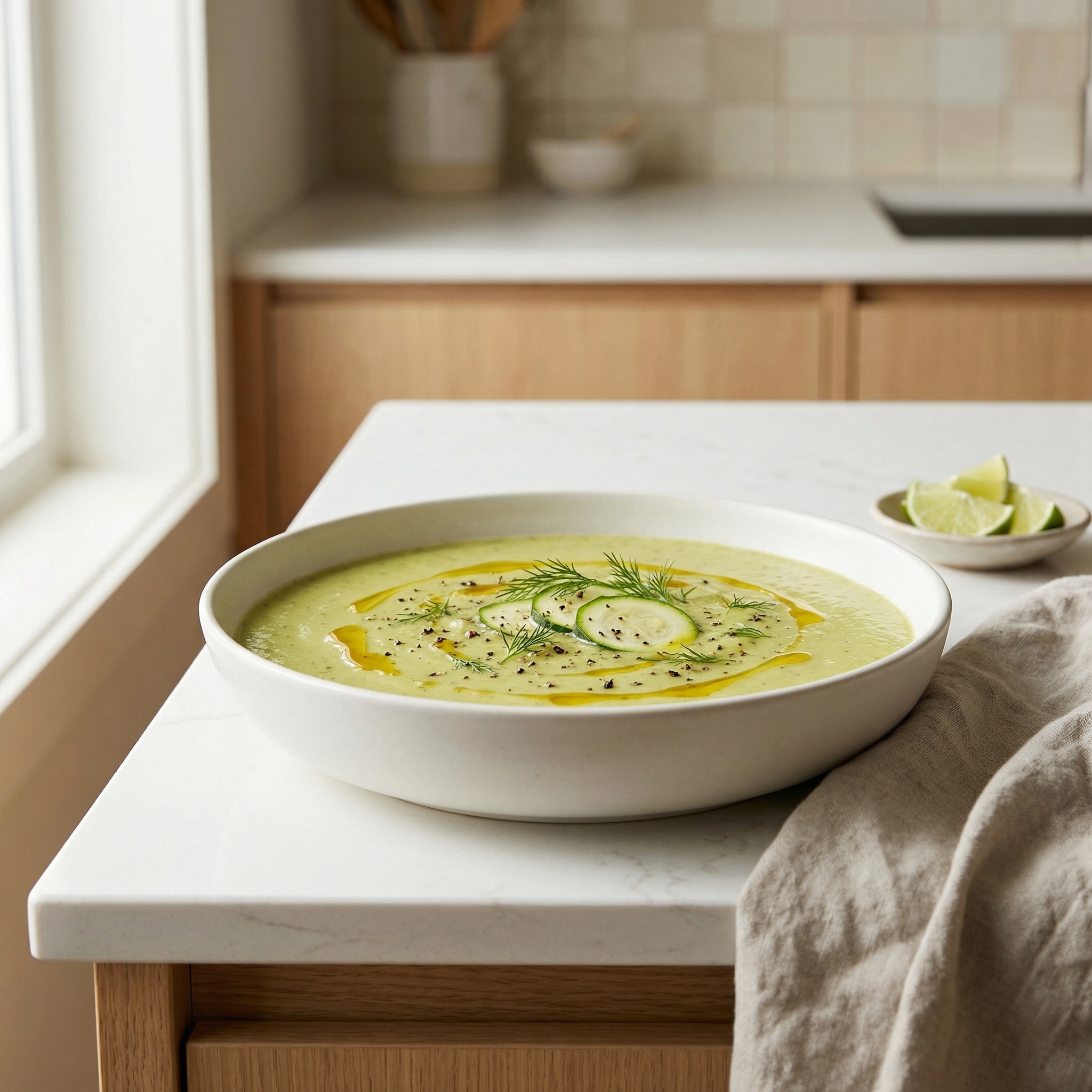 Creamy Curried Zucchini Soup