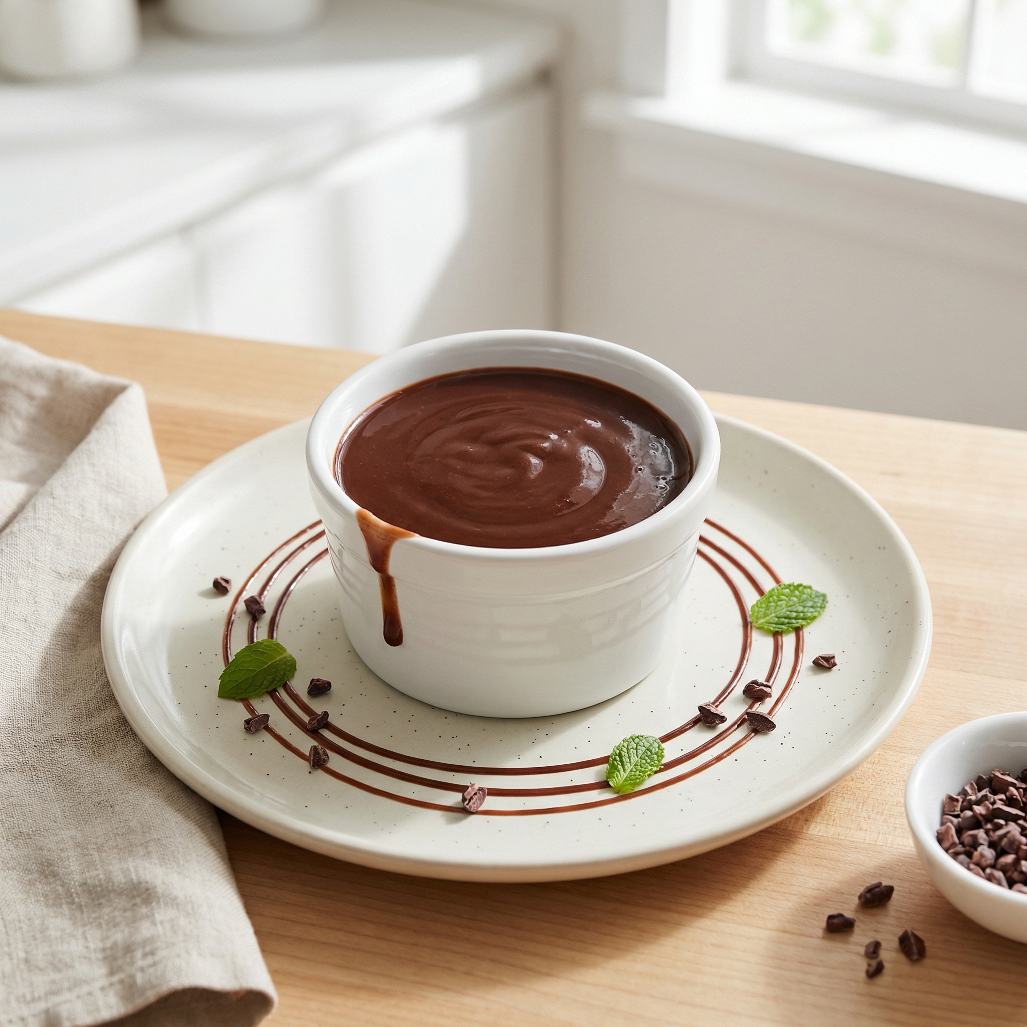 Dairy-Free Cocoa Chocolate Sauce with Vanilla