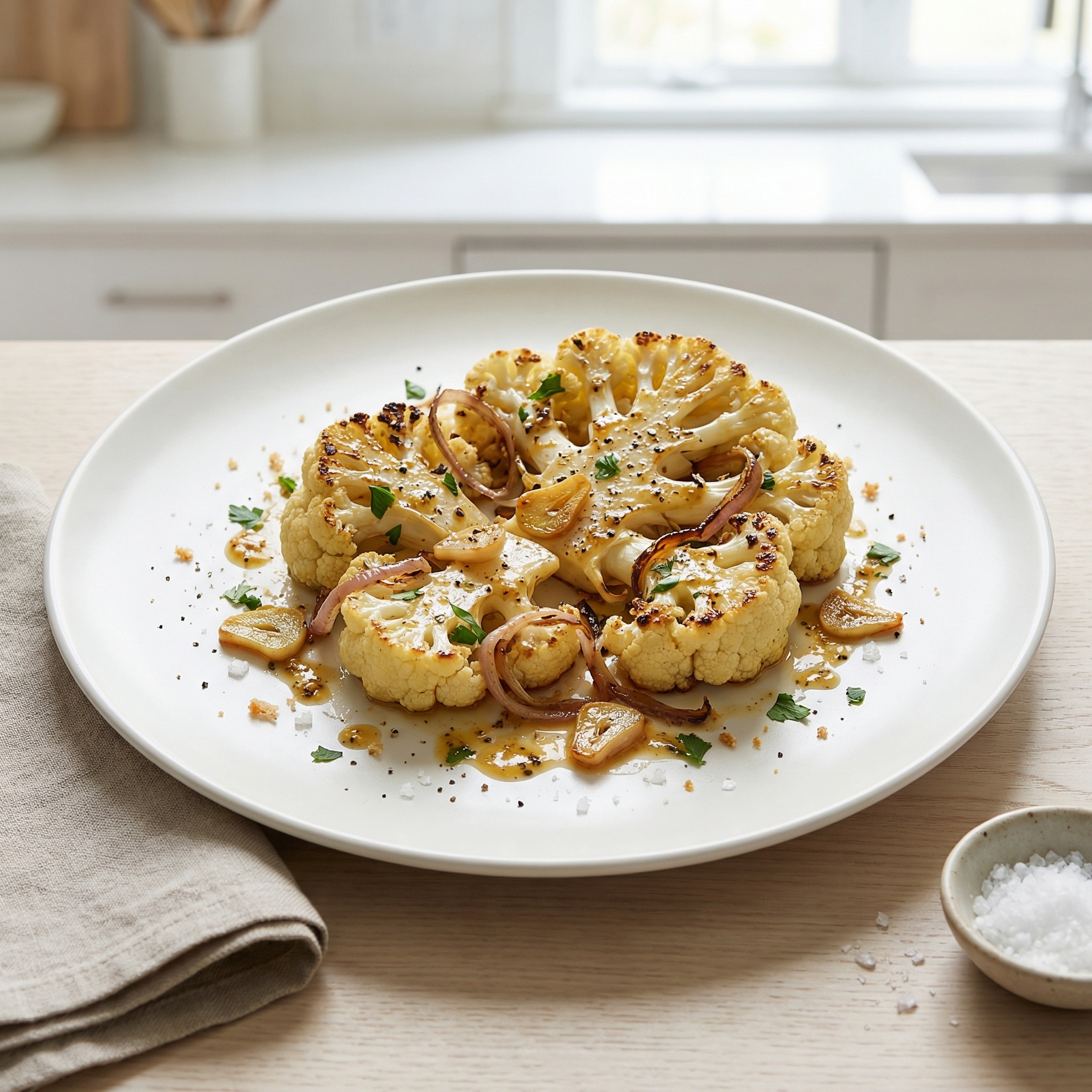 Dijon Roasted Cauliflower