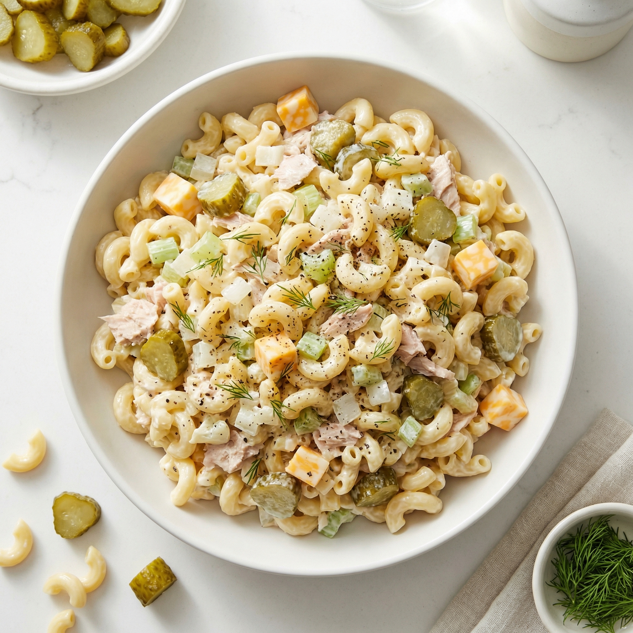Tuna, Noodles, Pickles and Cheese