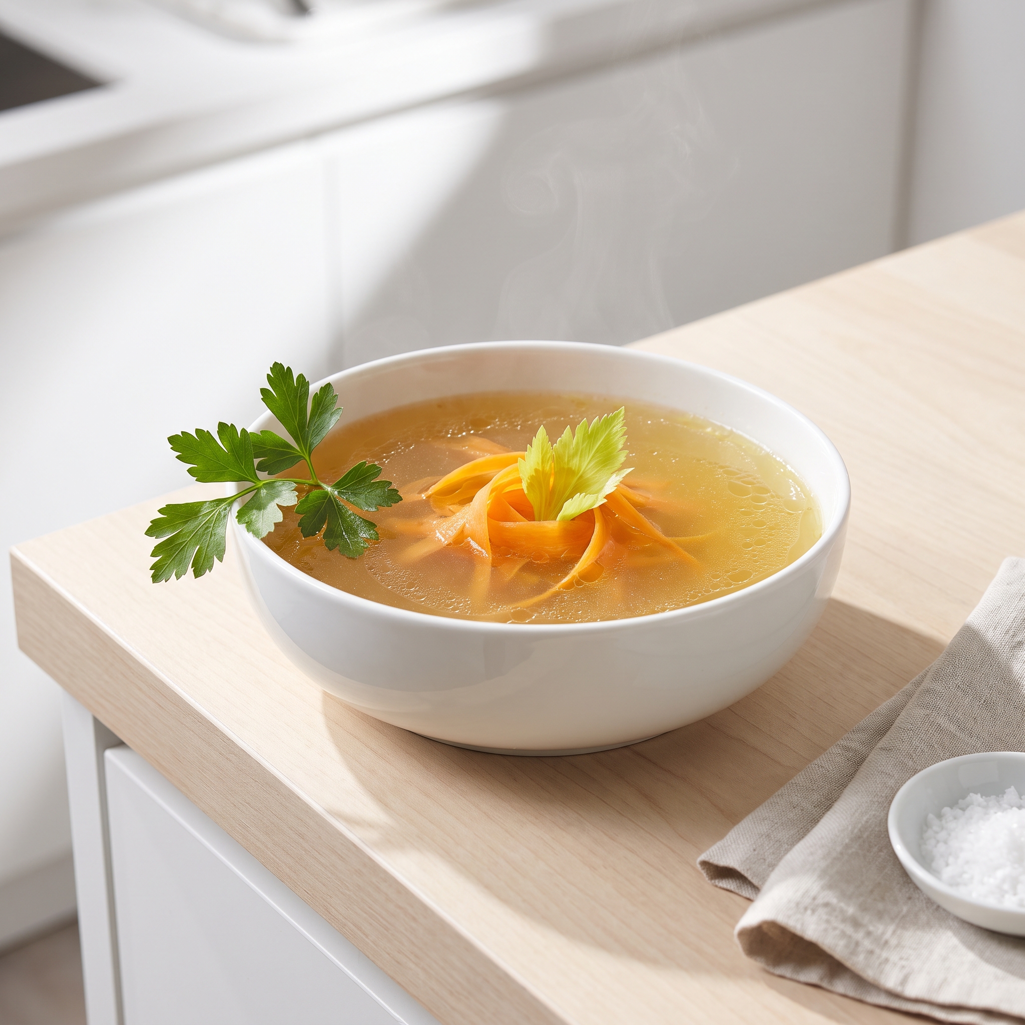 Double Chicken Broth (Sipping Tea)
